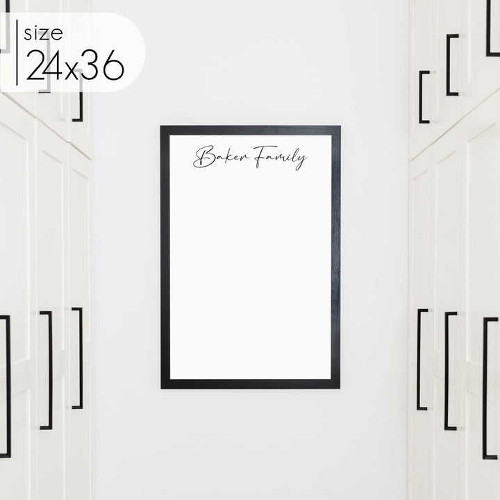 Large Framed Whiteboard | Vertical Pennington