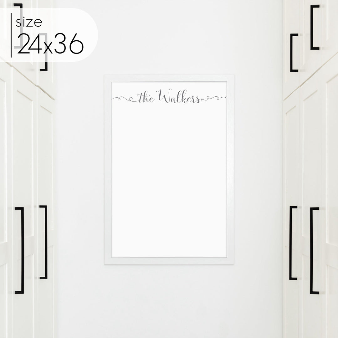 Large Framed Whiteboard | Vertical Knope