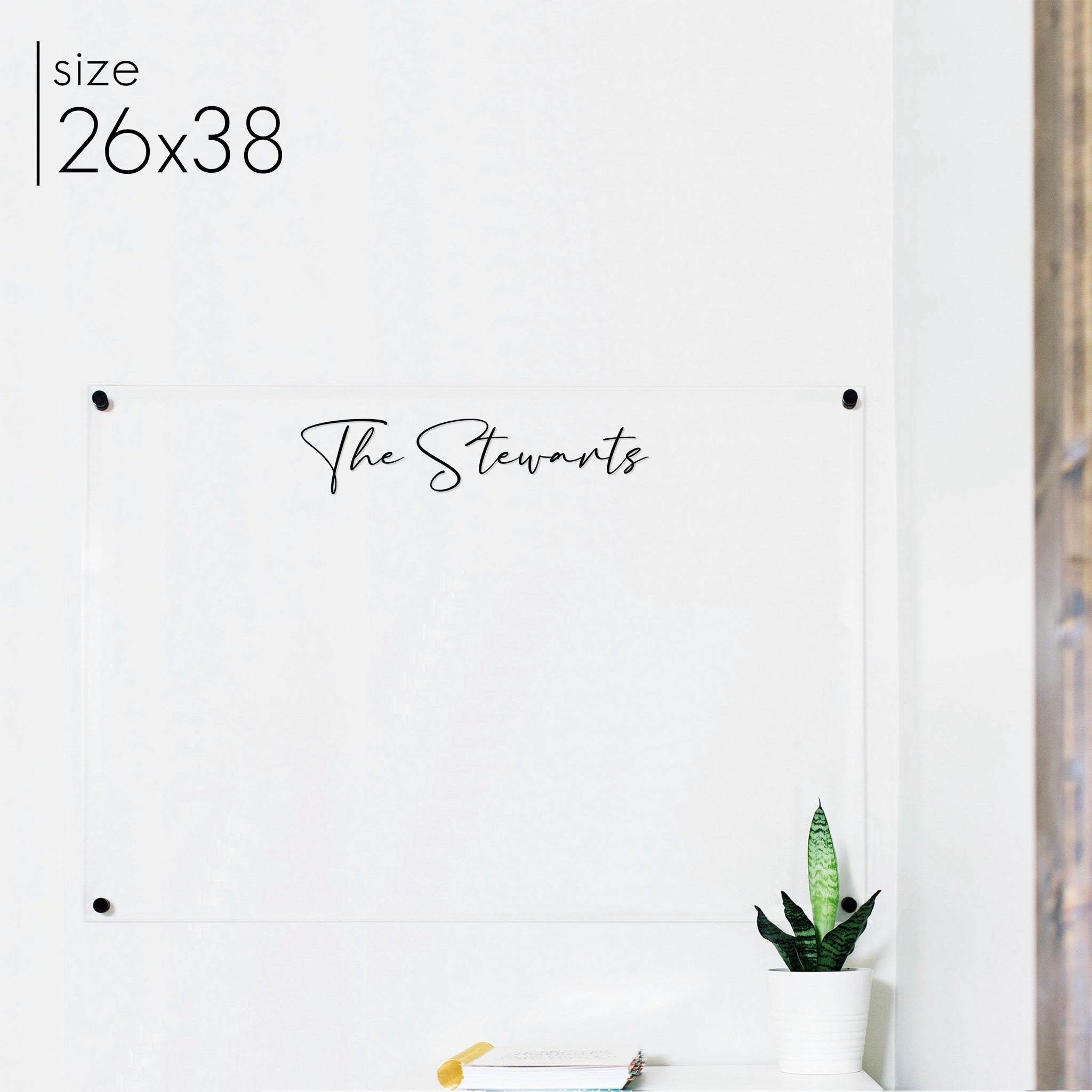 Large Acrylic Dry-erase Board | Horizontal Pennington