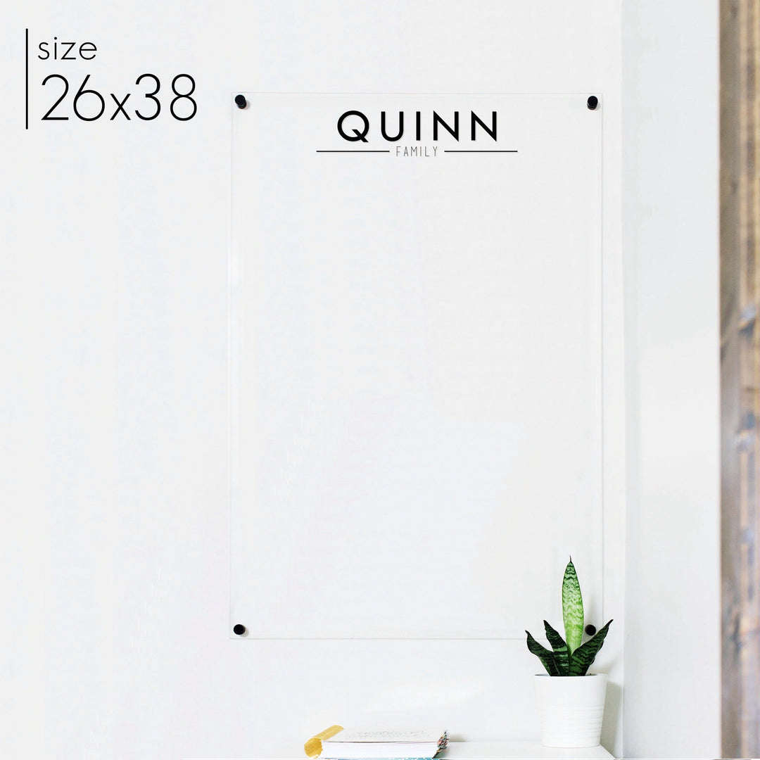 Large Acrylic Dry-erase Board | Vertical Craig
