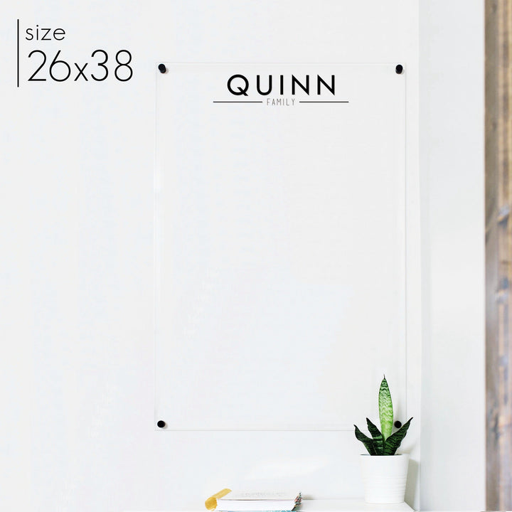 Large Acrylic Dry-erase Board | Vertical Craig