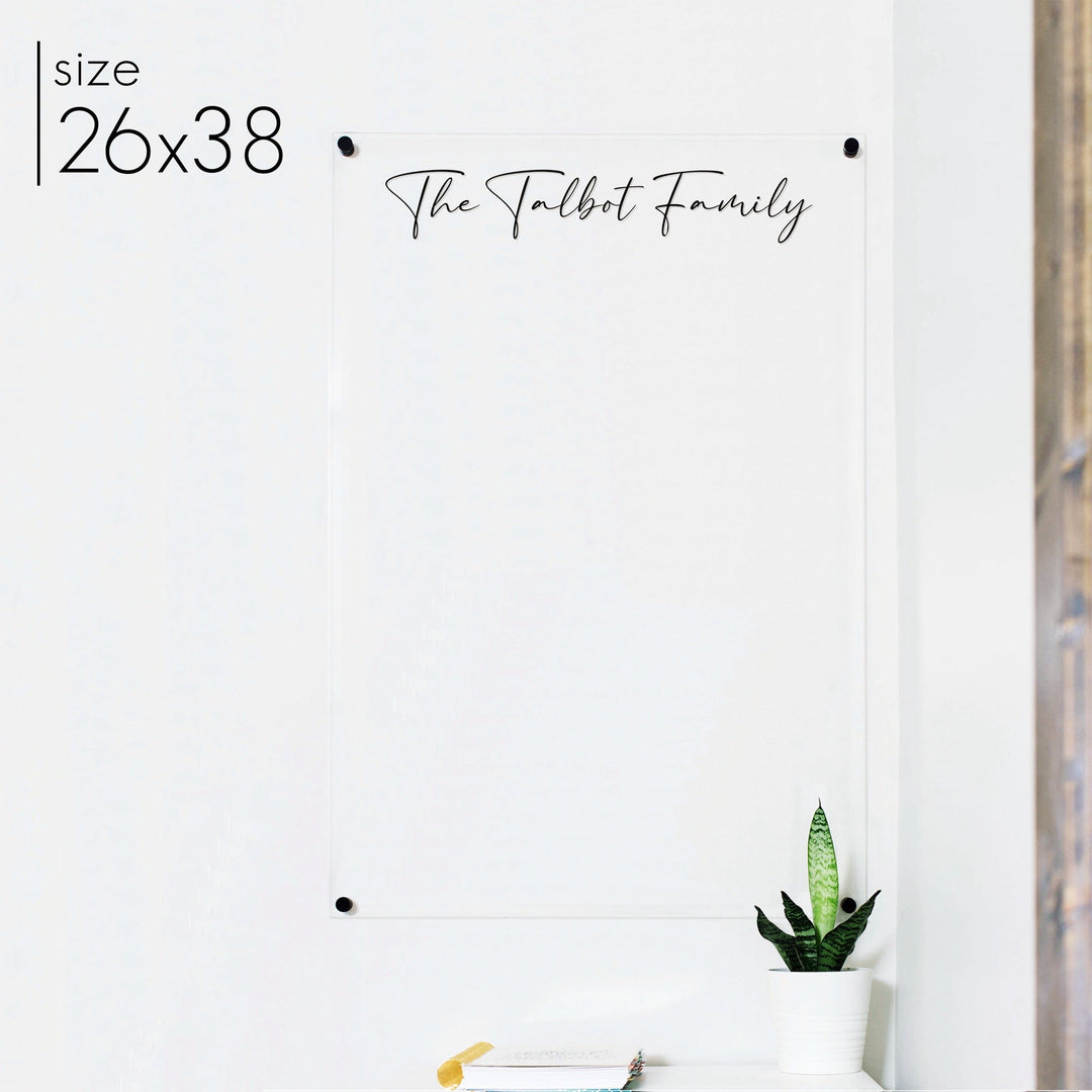 Large Acrylic Dry-erase Board | Vertical Pennington