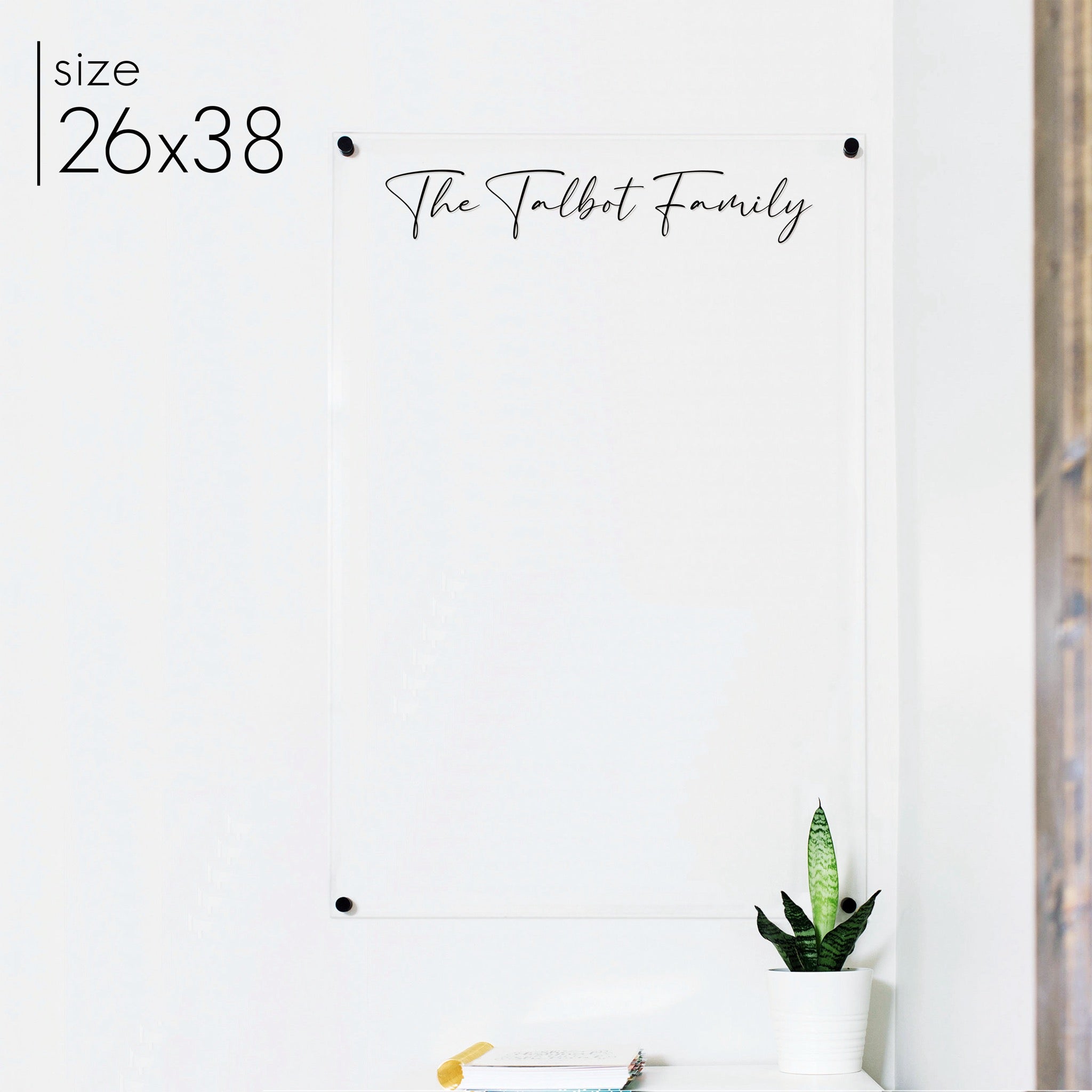 Large Acrylic Dry-erase Board | Vertical Pennington