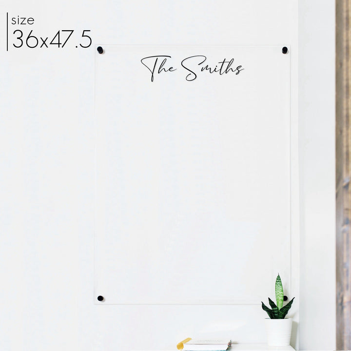 Large Acrylic Dry-erase Board | Vertical Pennington