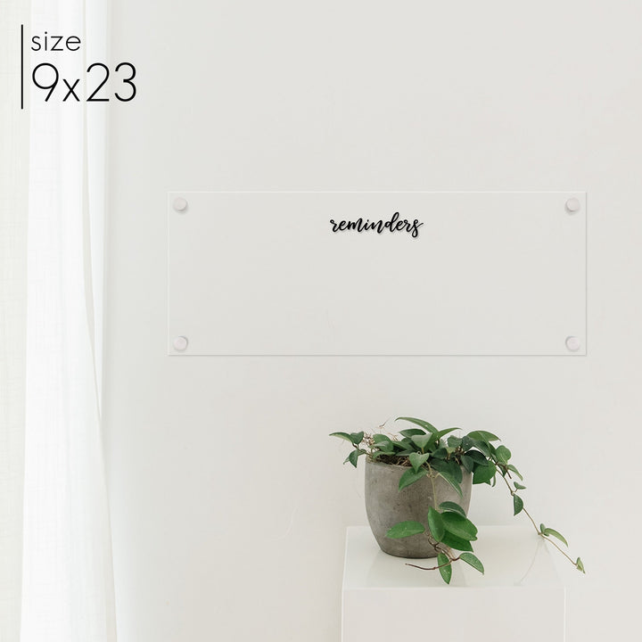 Slim Acrylic Dry-erase Board | Horizontal Traeger