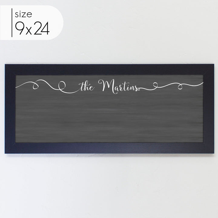 Slim Framed Chalkboard | Horizontal Knope