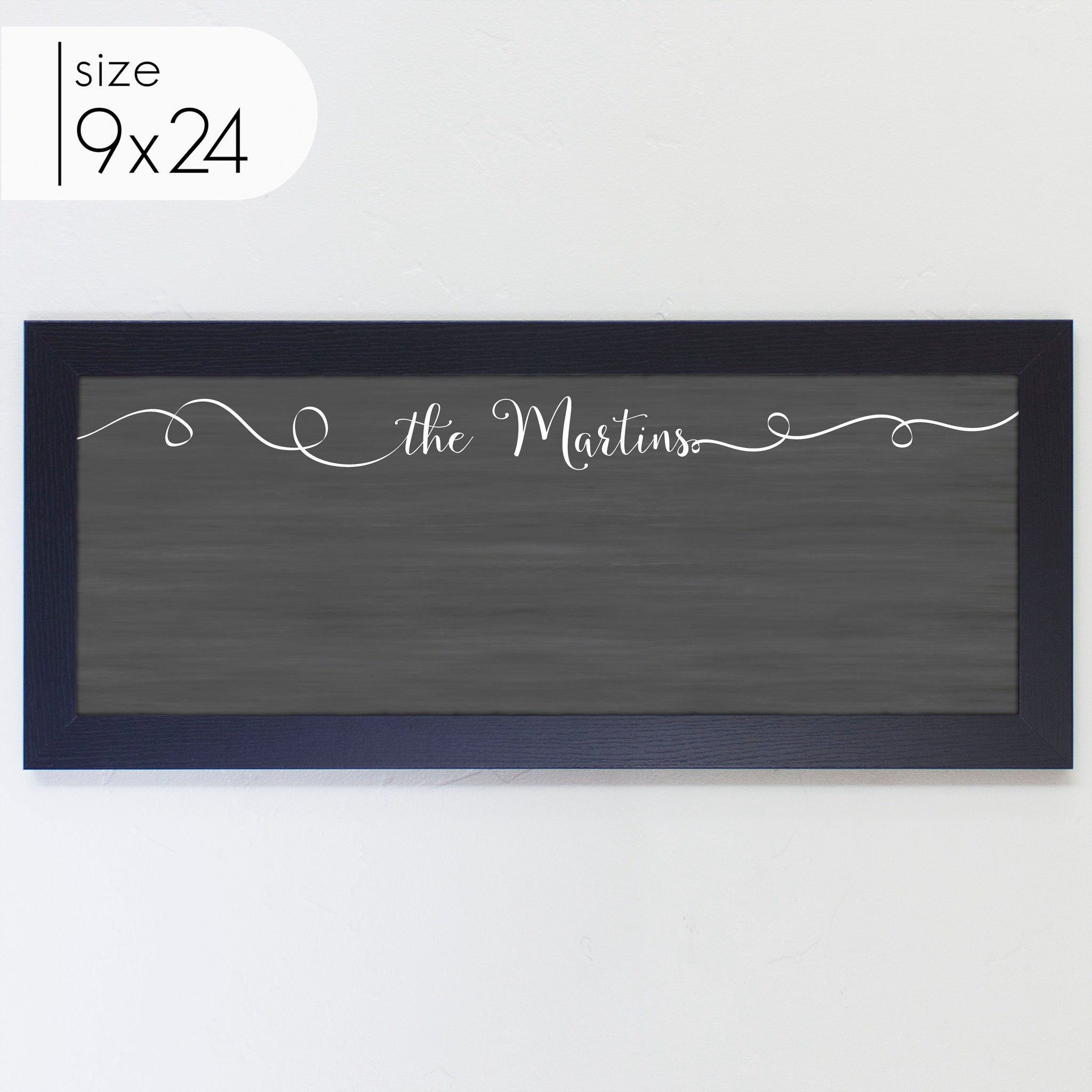 Slim Framed Chalkboard | Horizontal Knope