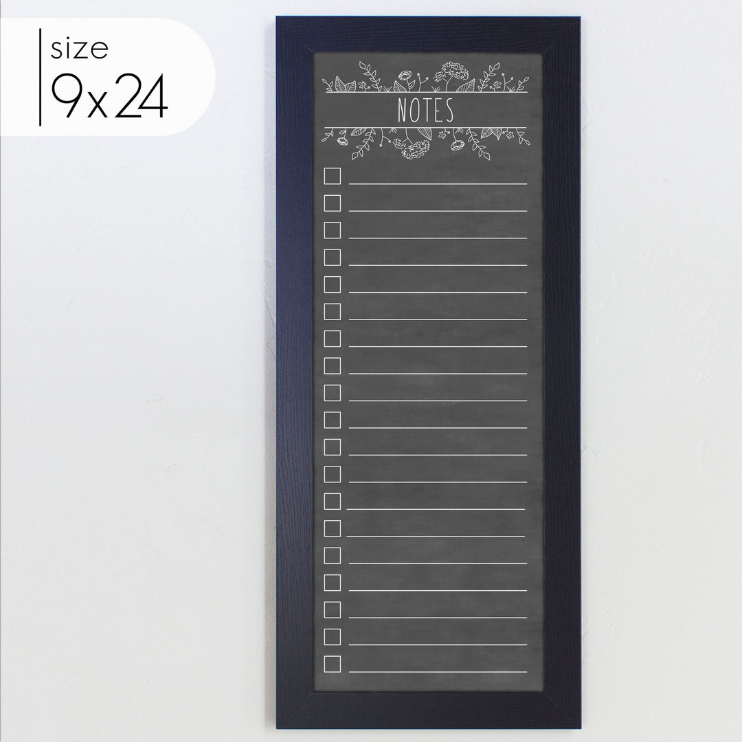 Slim Checklist Framed Chalkboard | Vertical Lucy