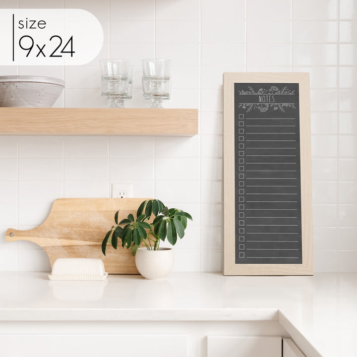 Slim Checklist Framed Chalkboard | Vertical Lucy