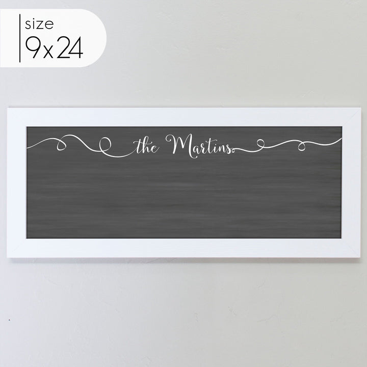 Slim Framed Chalkboard | Horizontal Knope