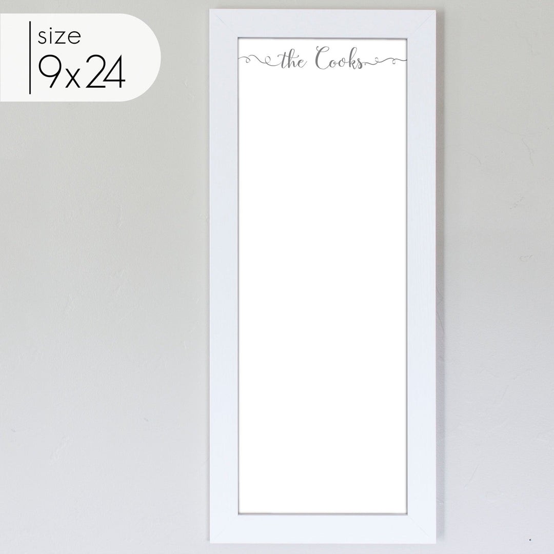 Slim Framed Whiteboard | Vertical Knope
