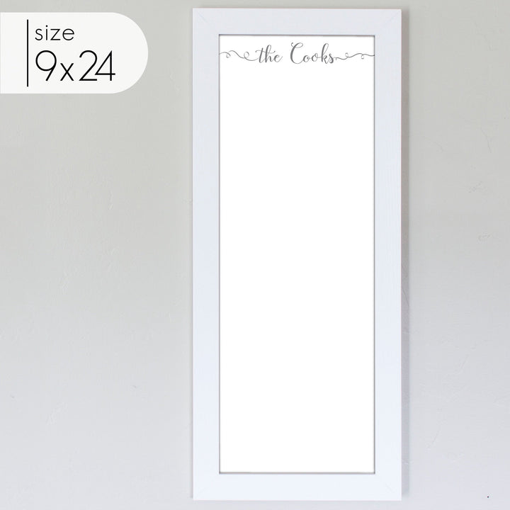Slim Framed Whiteboard | Vertical Knope