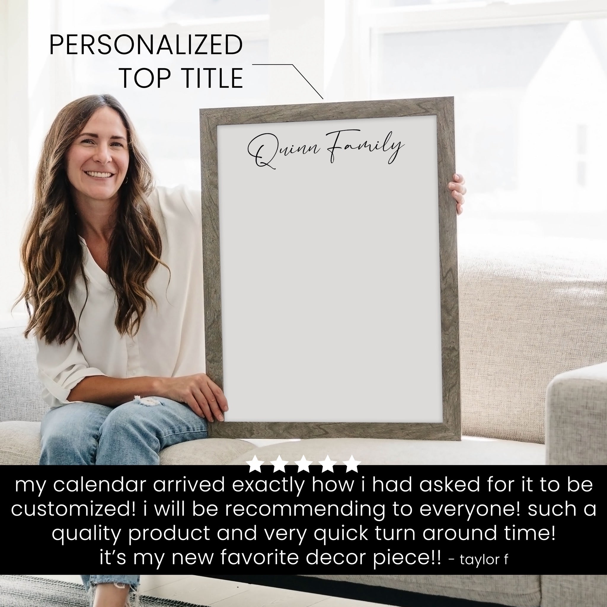 Large Framed Whiteboard | Vertical Pennington