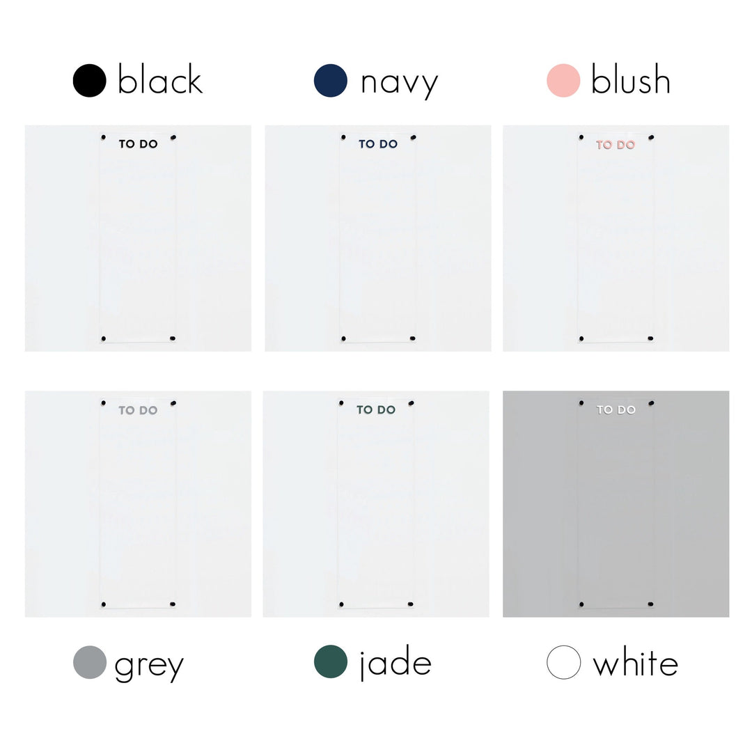 Large Acrylic Dry-erase Board | Vertical Minimalist