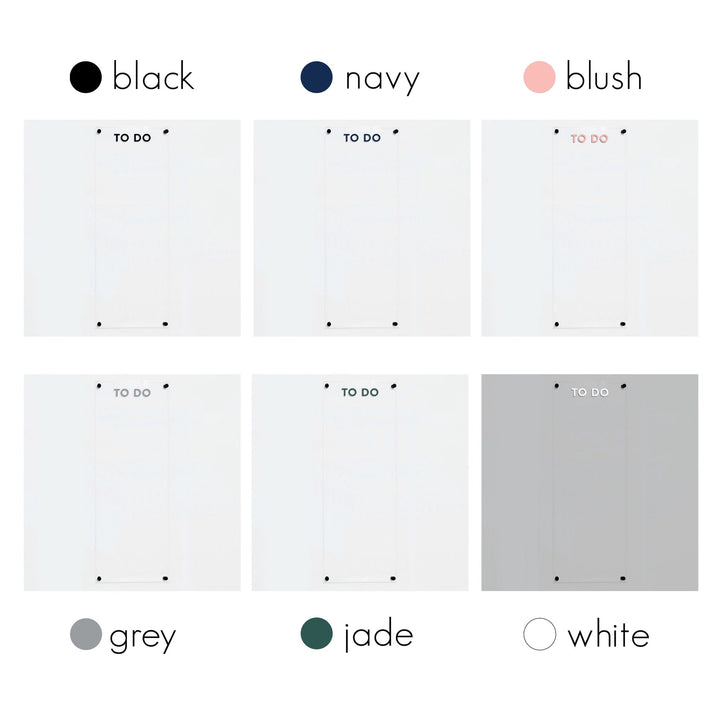 Large Acrylic Dry-erase Board | Vertical Minimalist