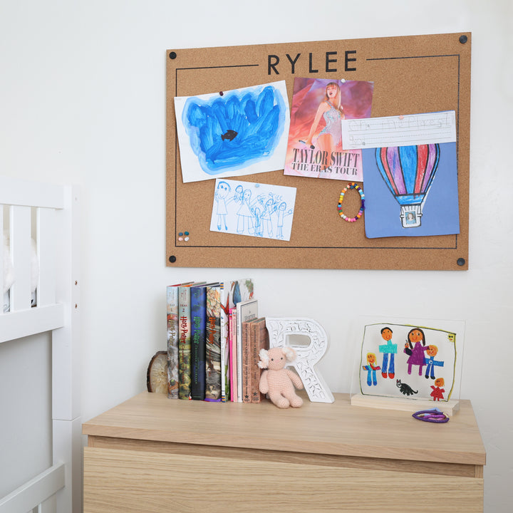 Personalized Corkboard | Horizontal Craig