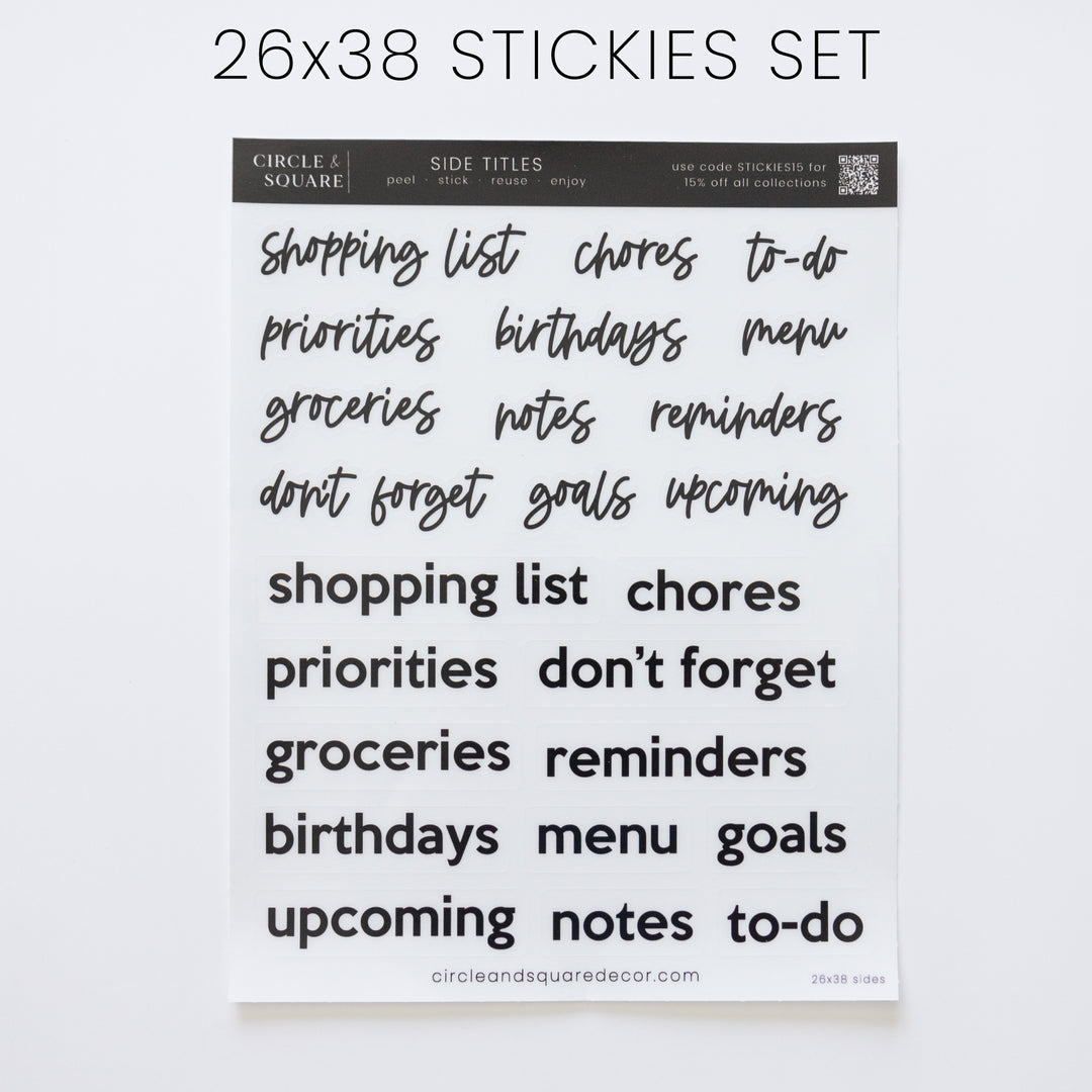 Ever Changing Acrylic Calendar | Minimalist Horizontal