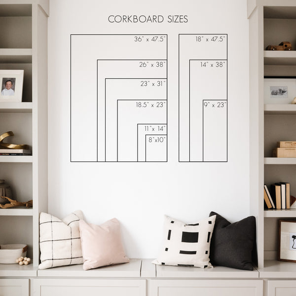 Personalized Command Center Corkboard | Vertical Craig