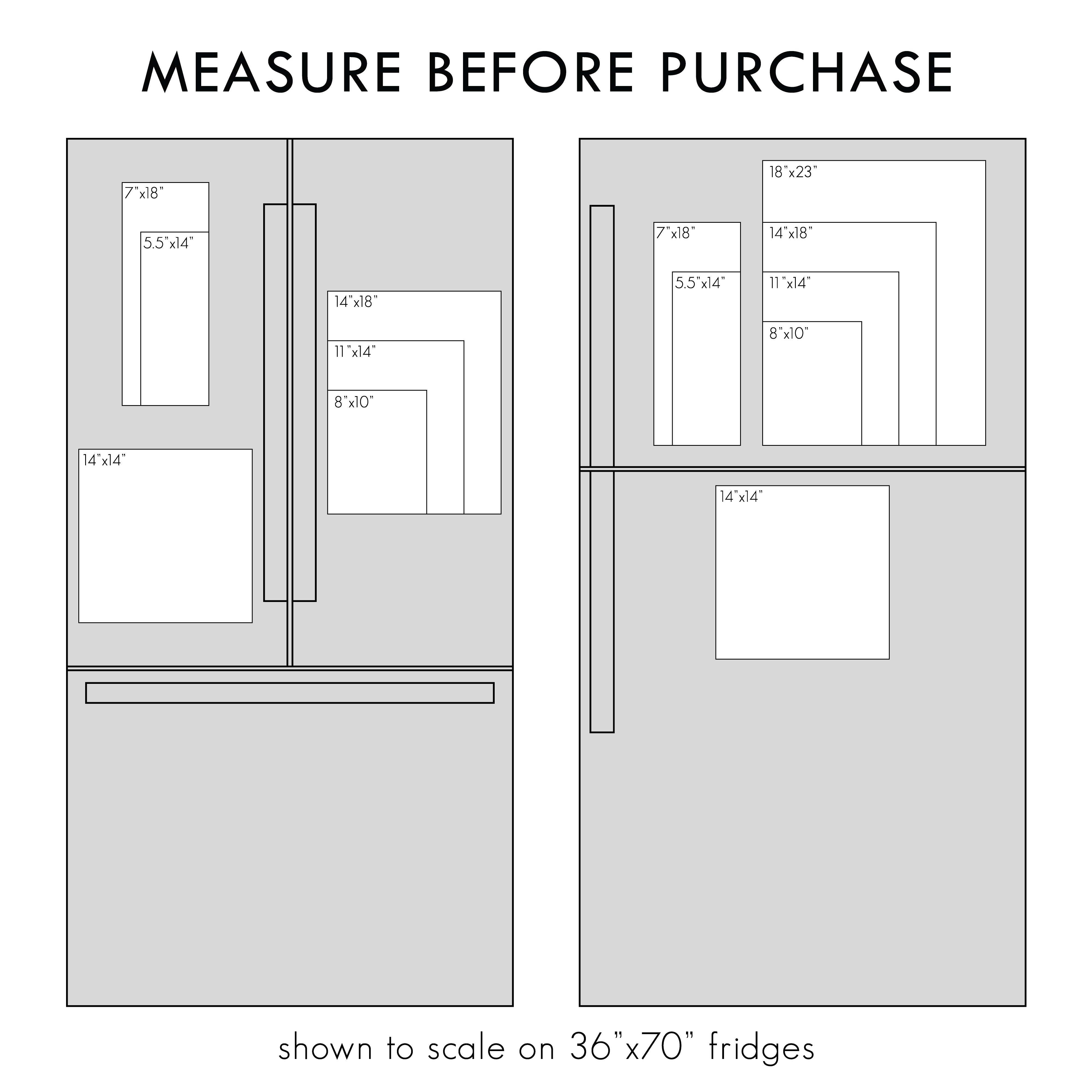 1 Person Acrylic Fridge Routine Board | Vertical Craig