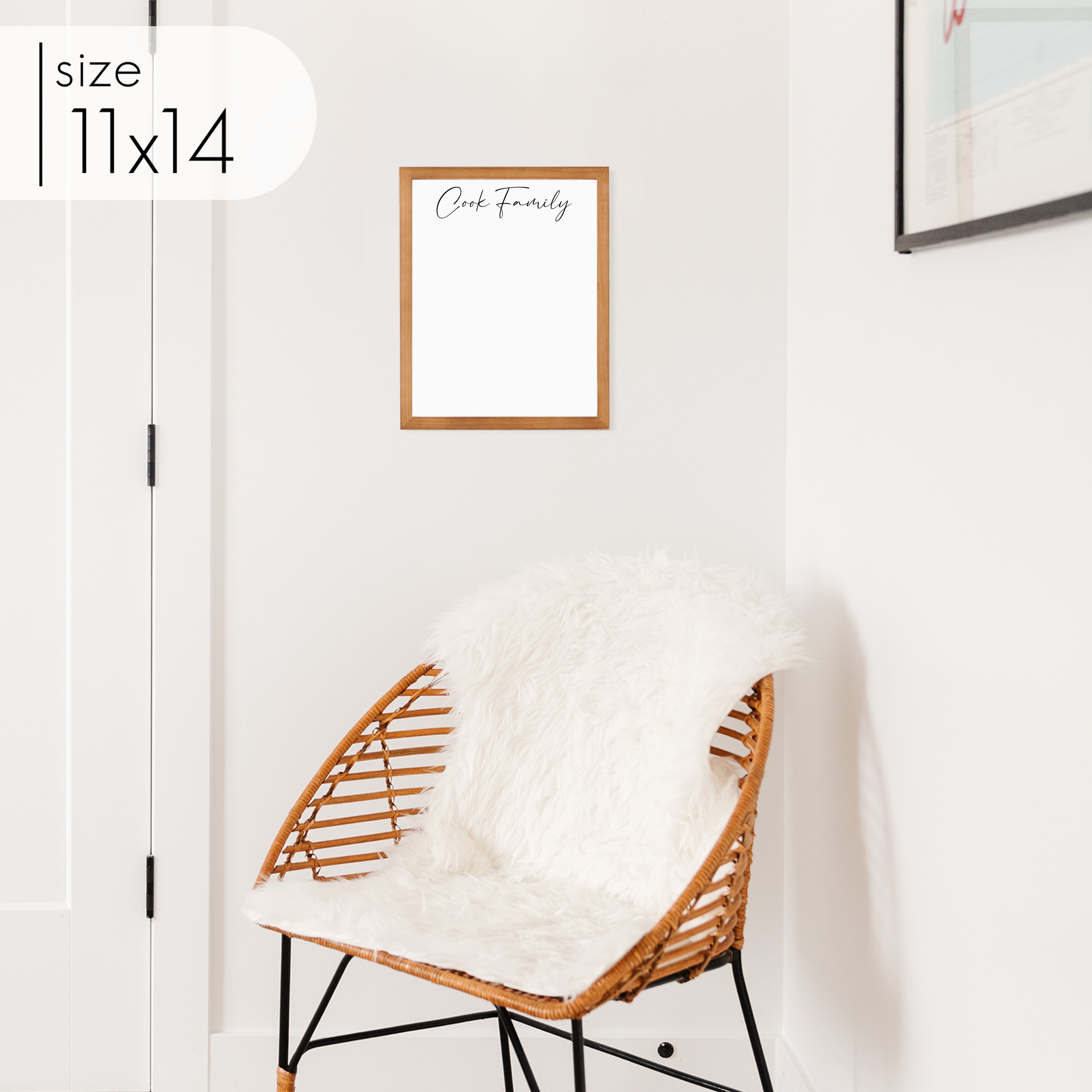 Small Framed Whiteboard | Vertical Pennington