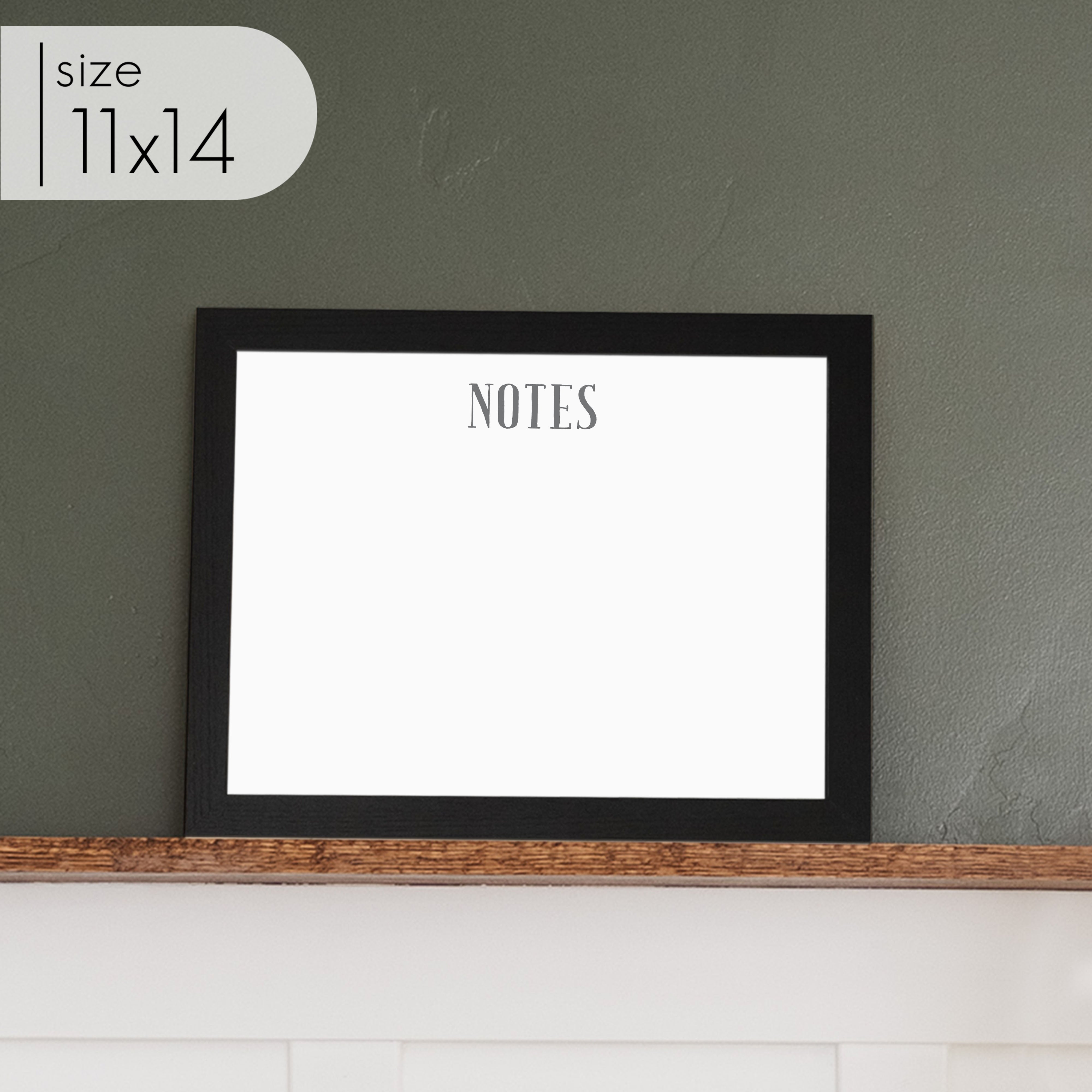 Small Framed Whiteboard | Horizontal Swanson