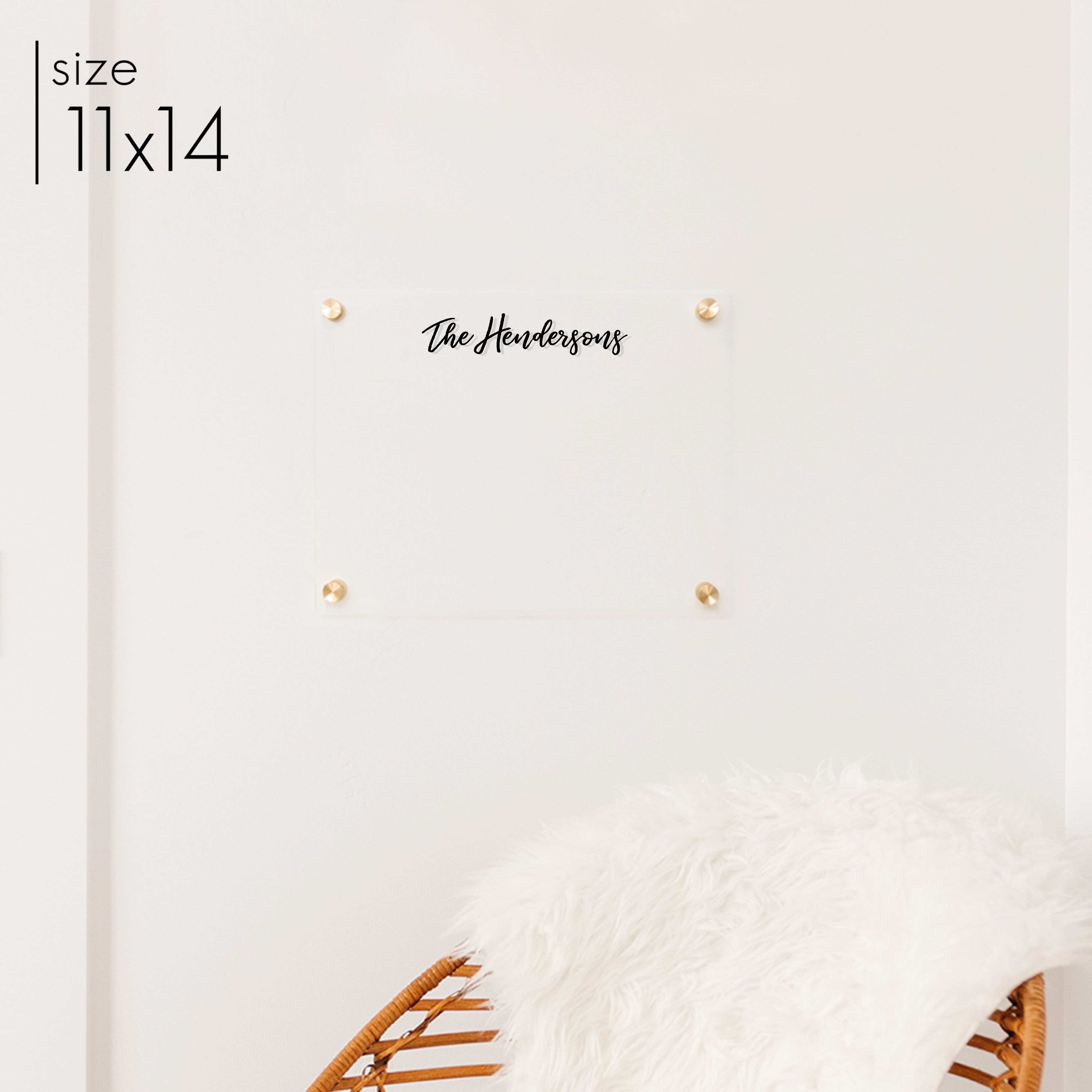 Small Acrylic Dry-erase Board | Horizontal Traeger