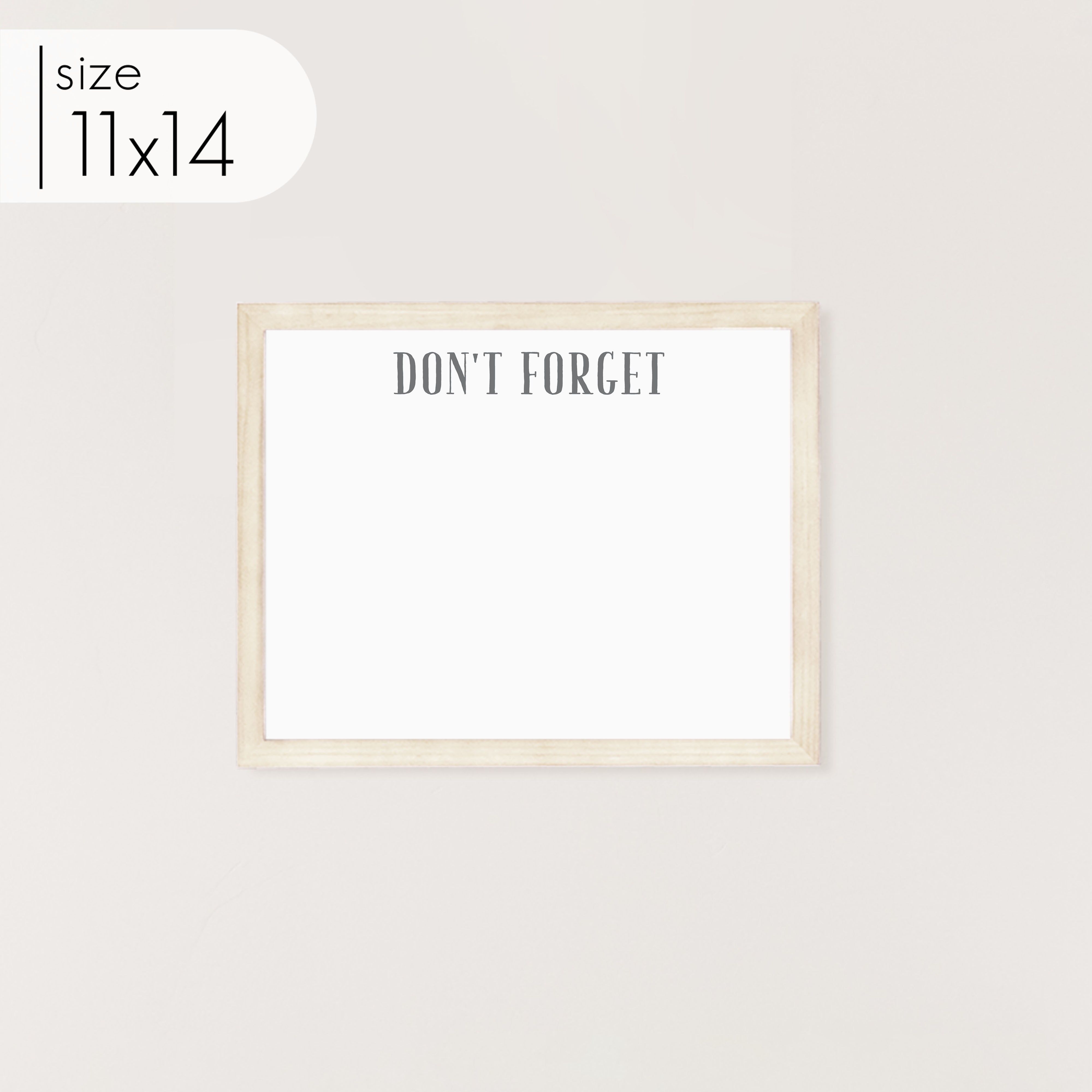 Small Framed Whiteboard | Horizontal Swanson