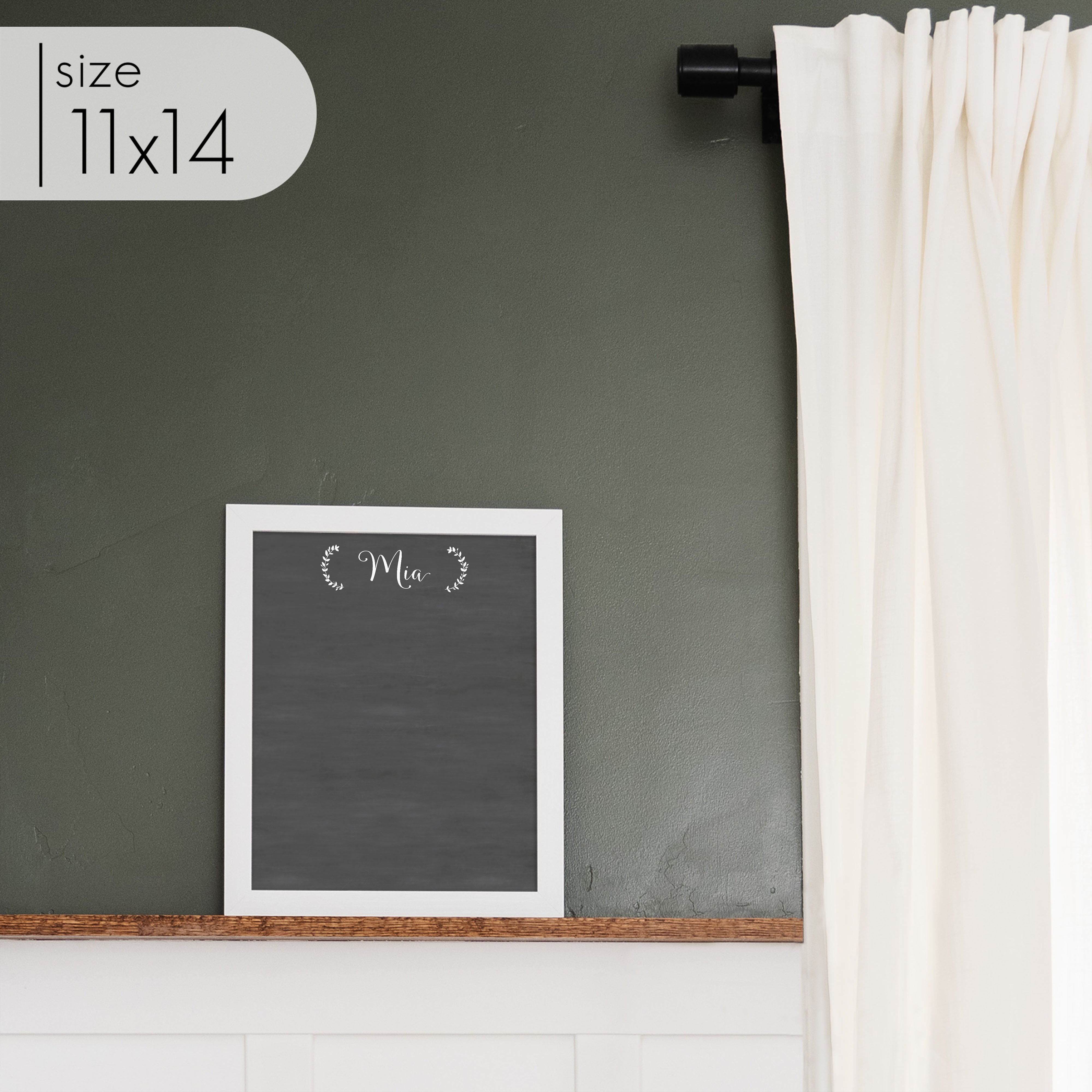 Small Framed Chalkboard | Vertical Eagleton