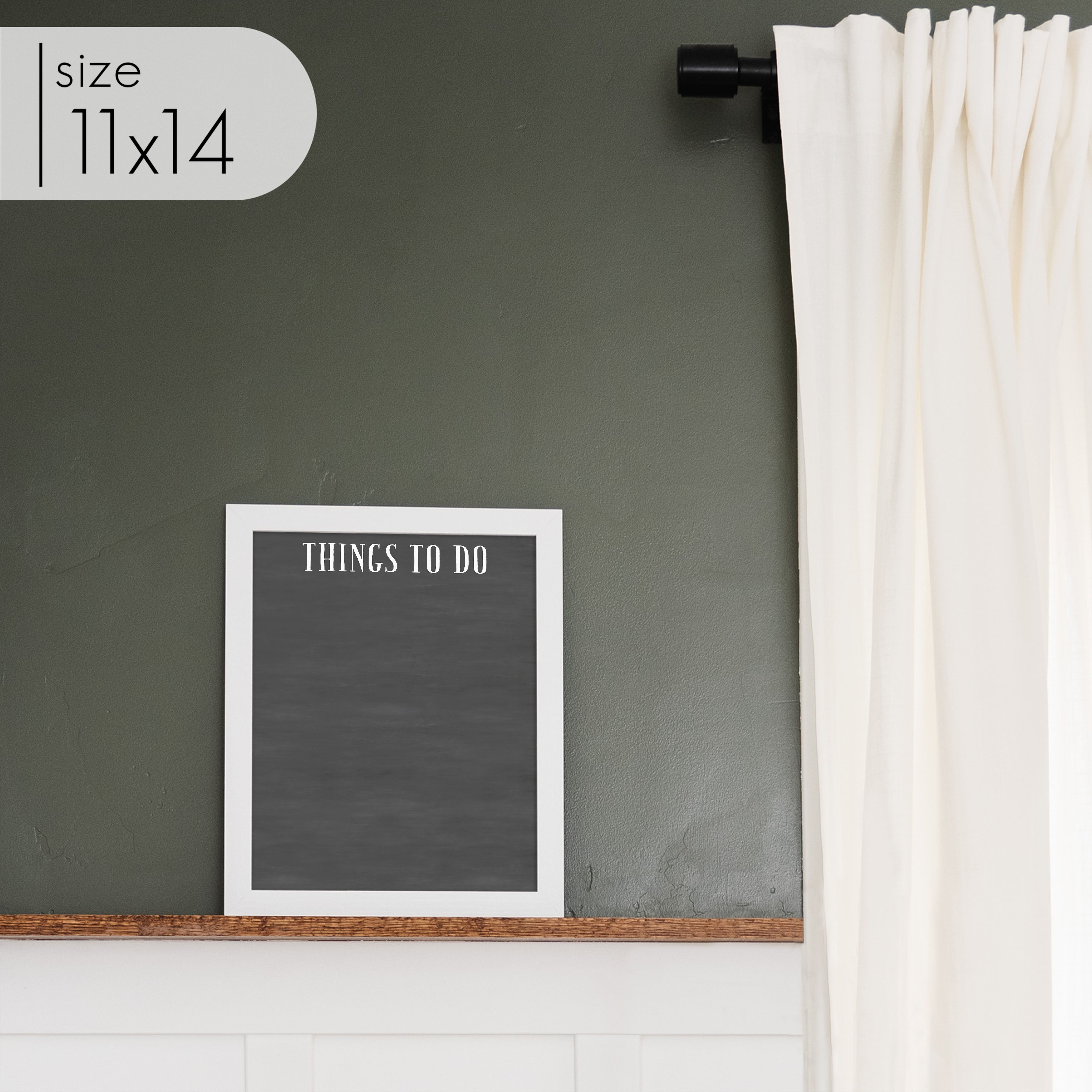 Small Framed Chalkboard | Vertical Swanson