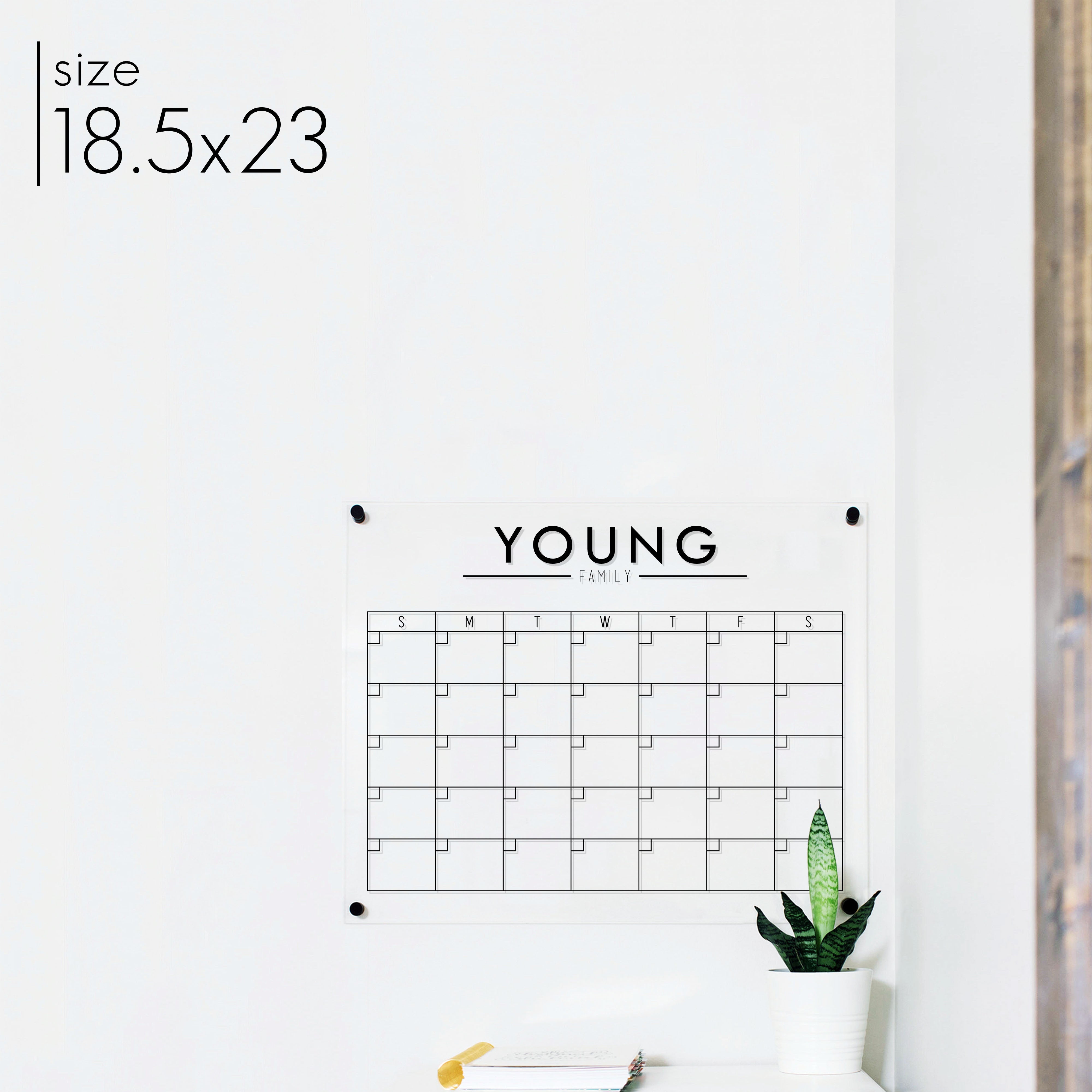 Monthly Square Acrylic Calendar | Square Craig
