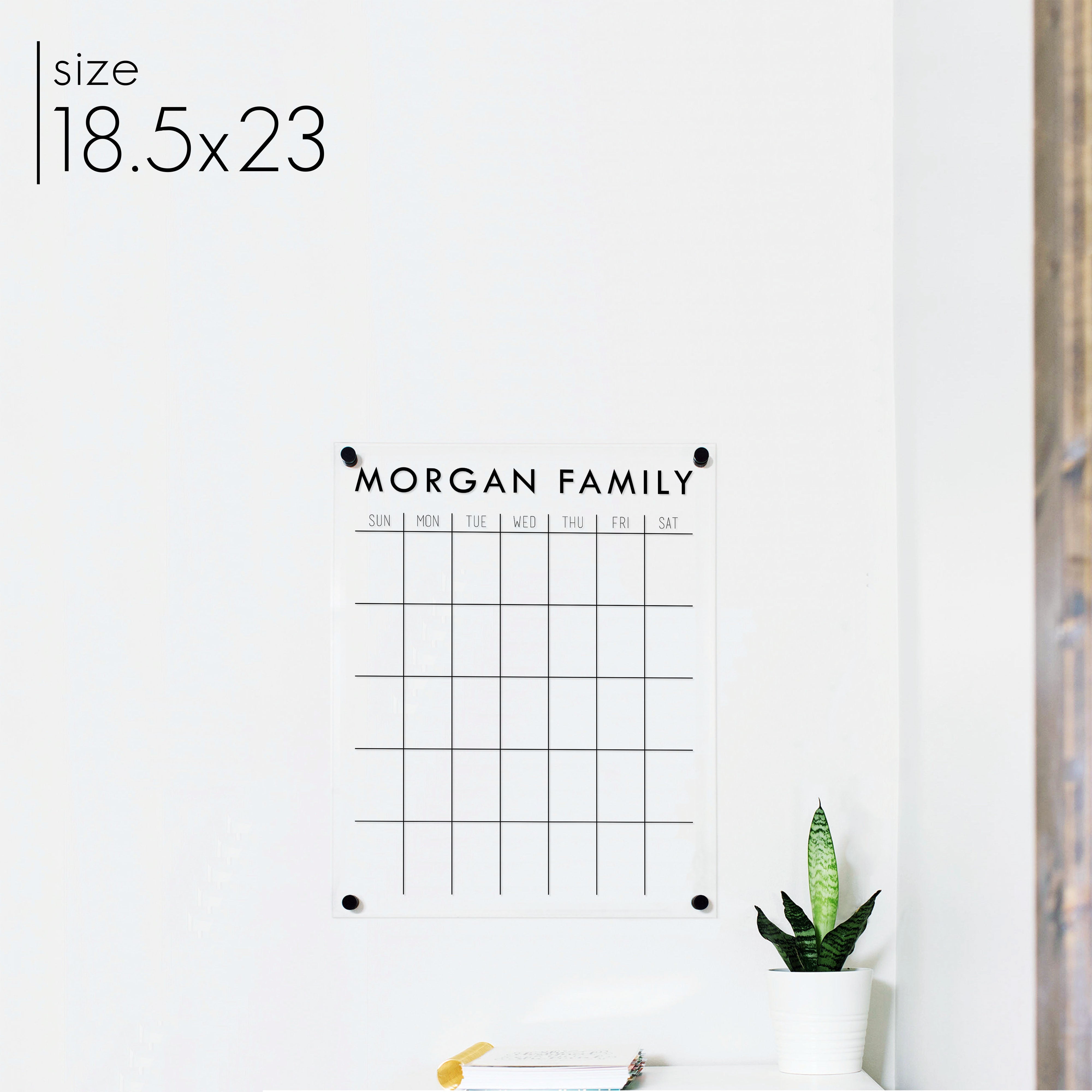Monthly Acrylic Calendar | Vertical Madi