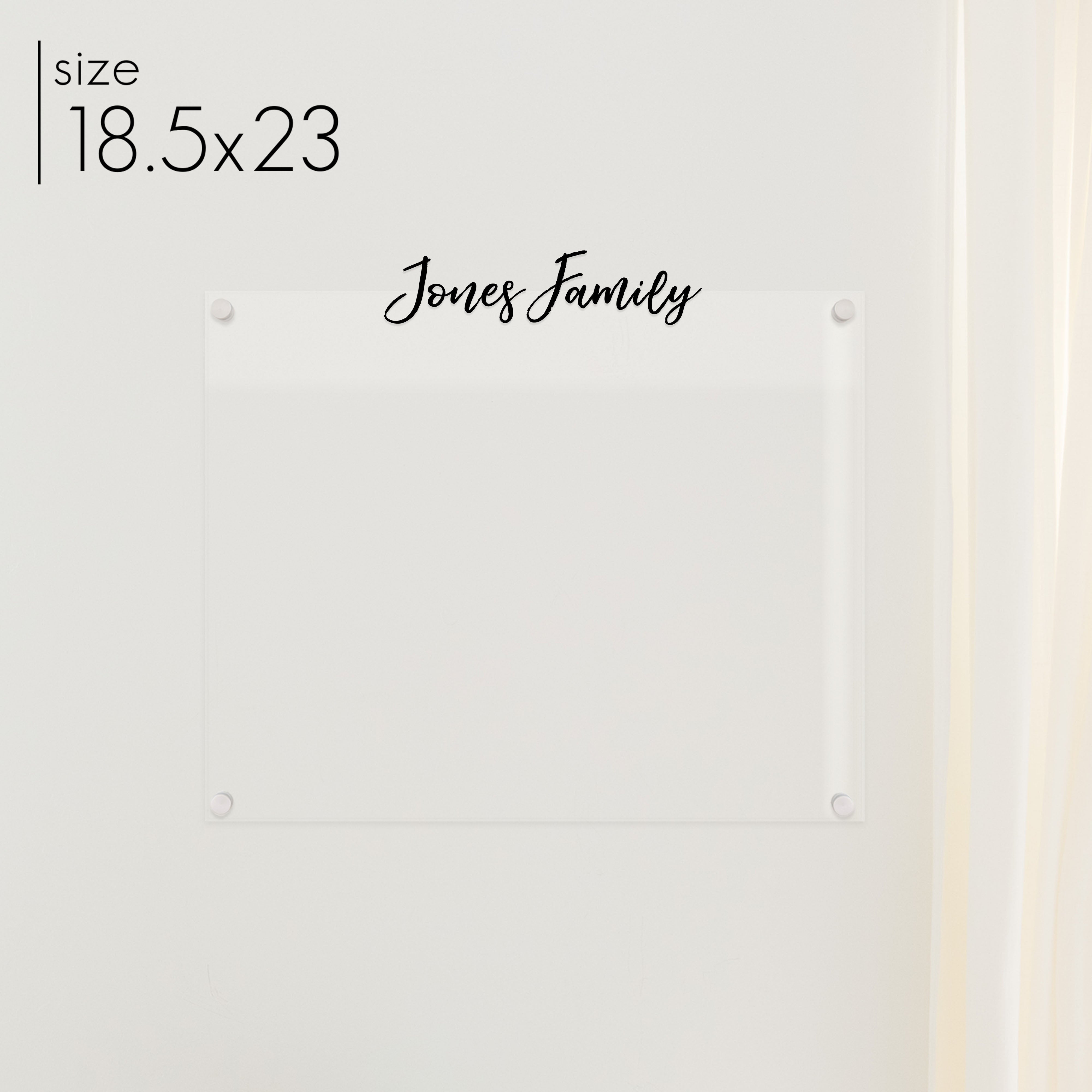 Large Acrylic Dry-erase Board | Vertical Traeger