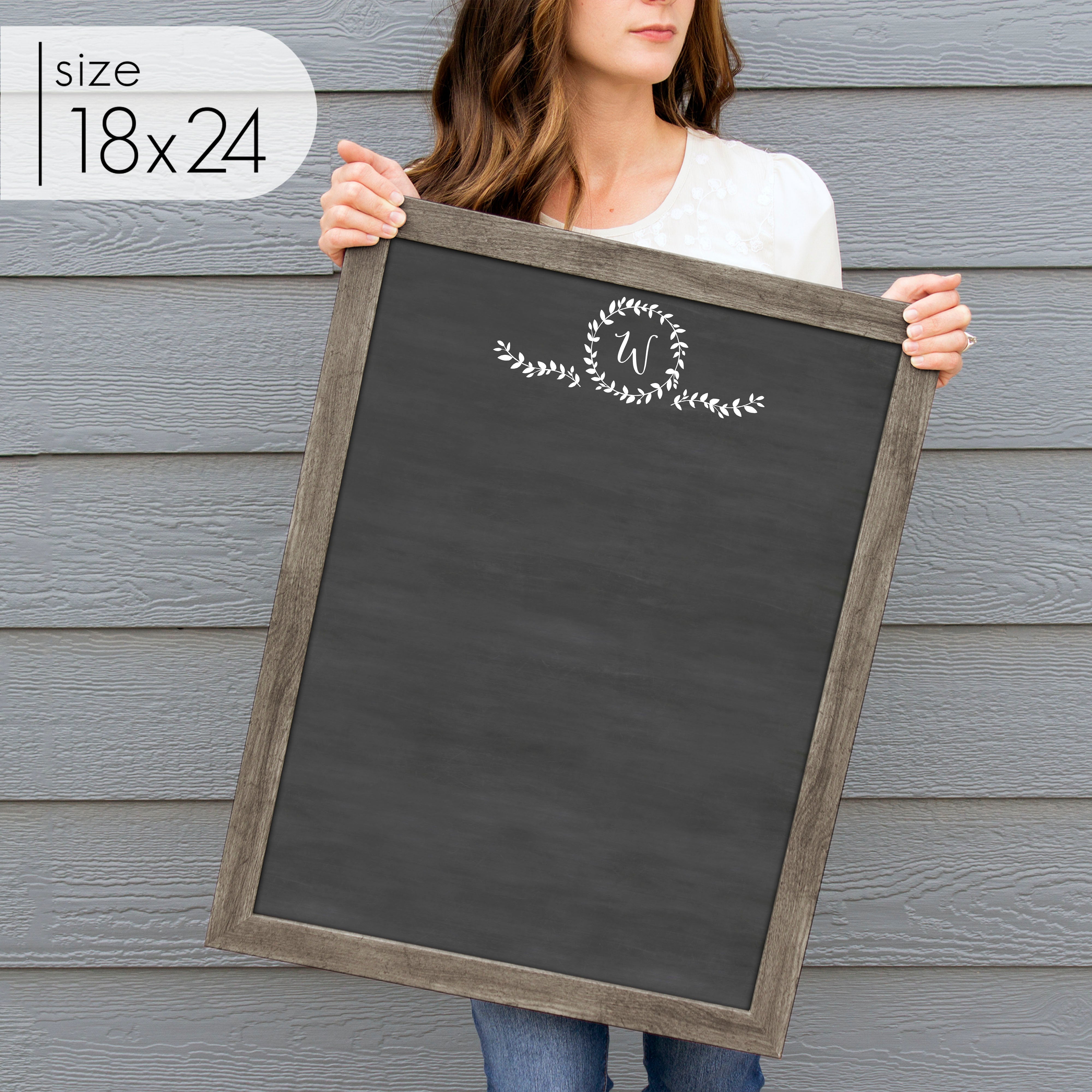 Large Framed Chalkboard | Vertical Donna