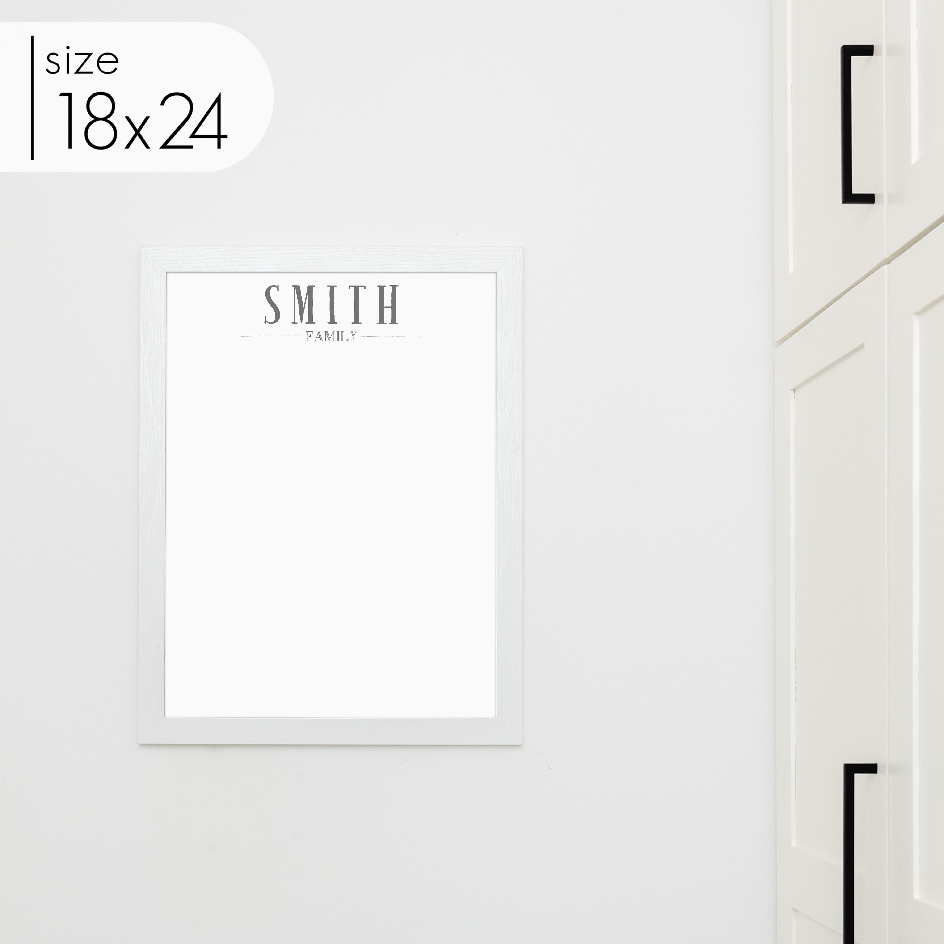 Large Framed Whiteboard | Vertical Swanson