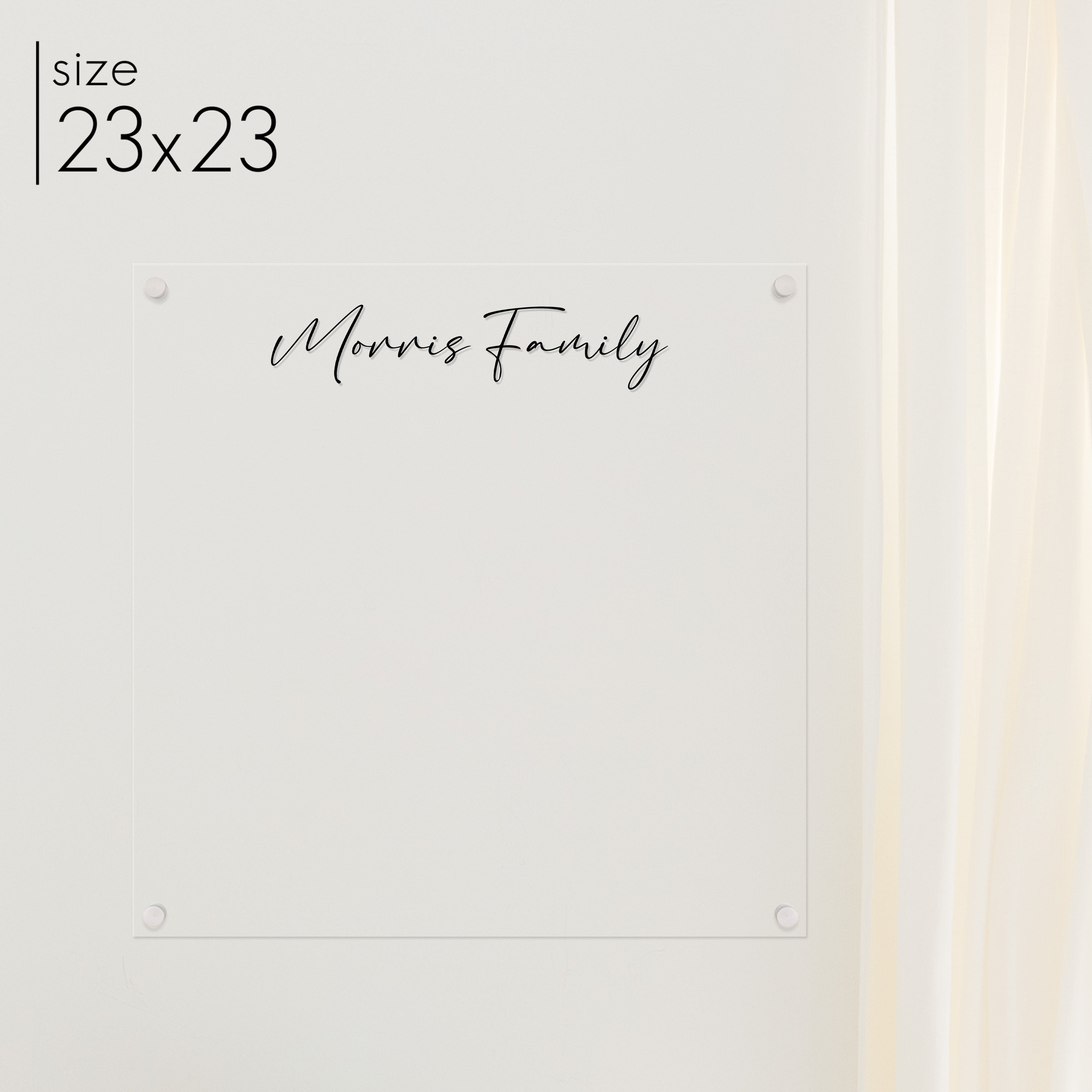 Square Acrylic Dry-erase Board | Square Pennington