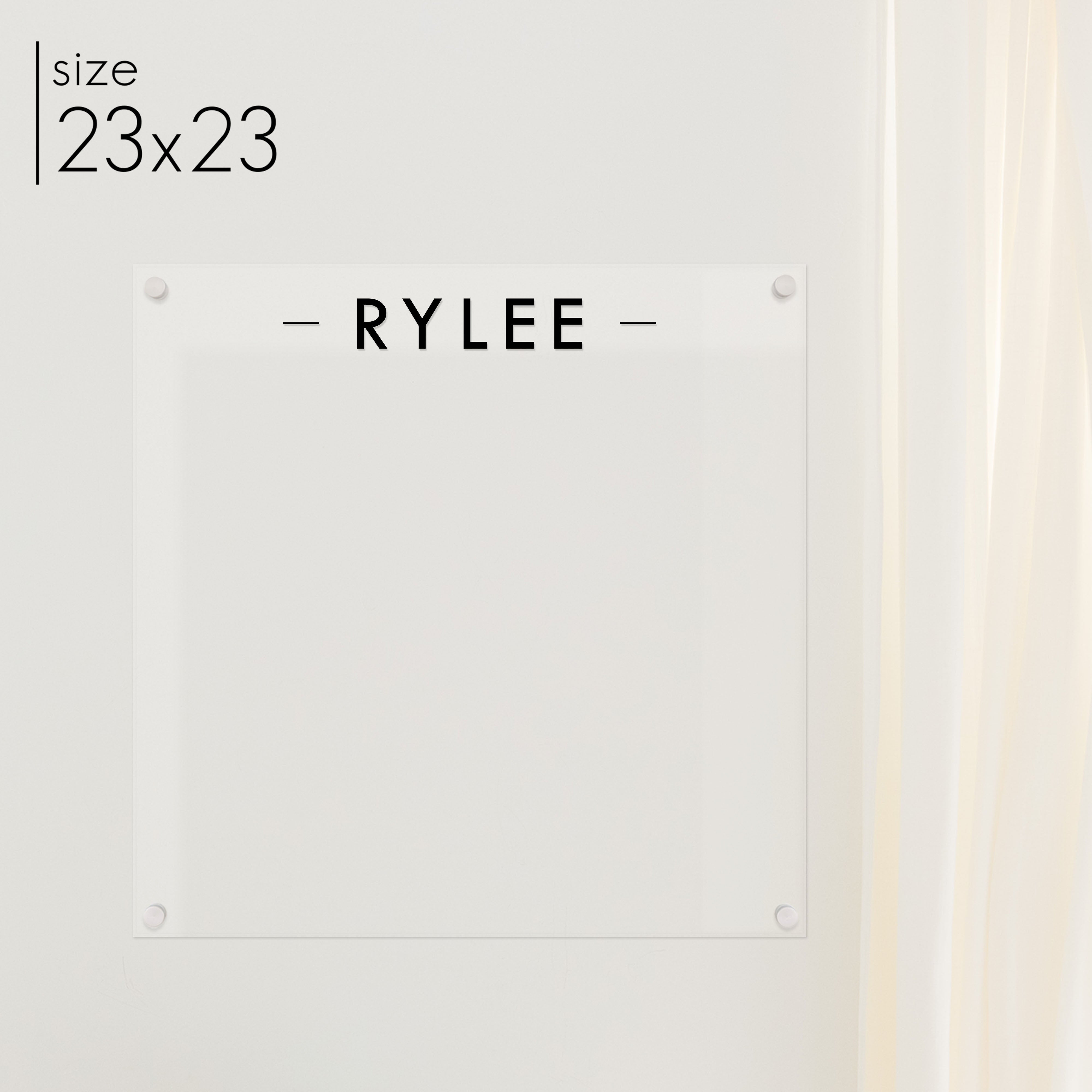 Large Acrylic Dry-erase Board | Horizontal Craig