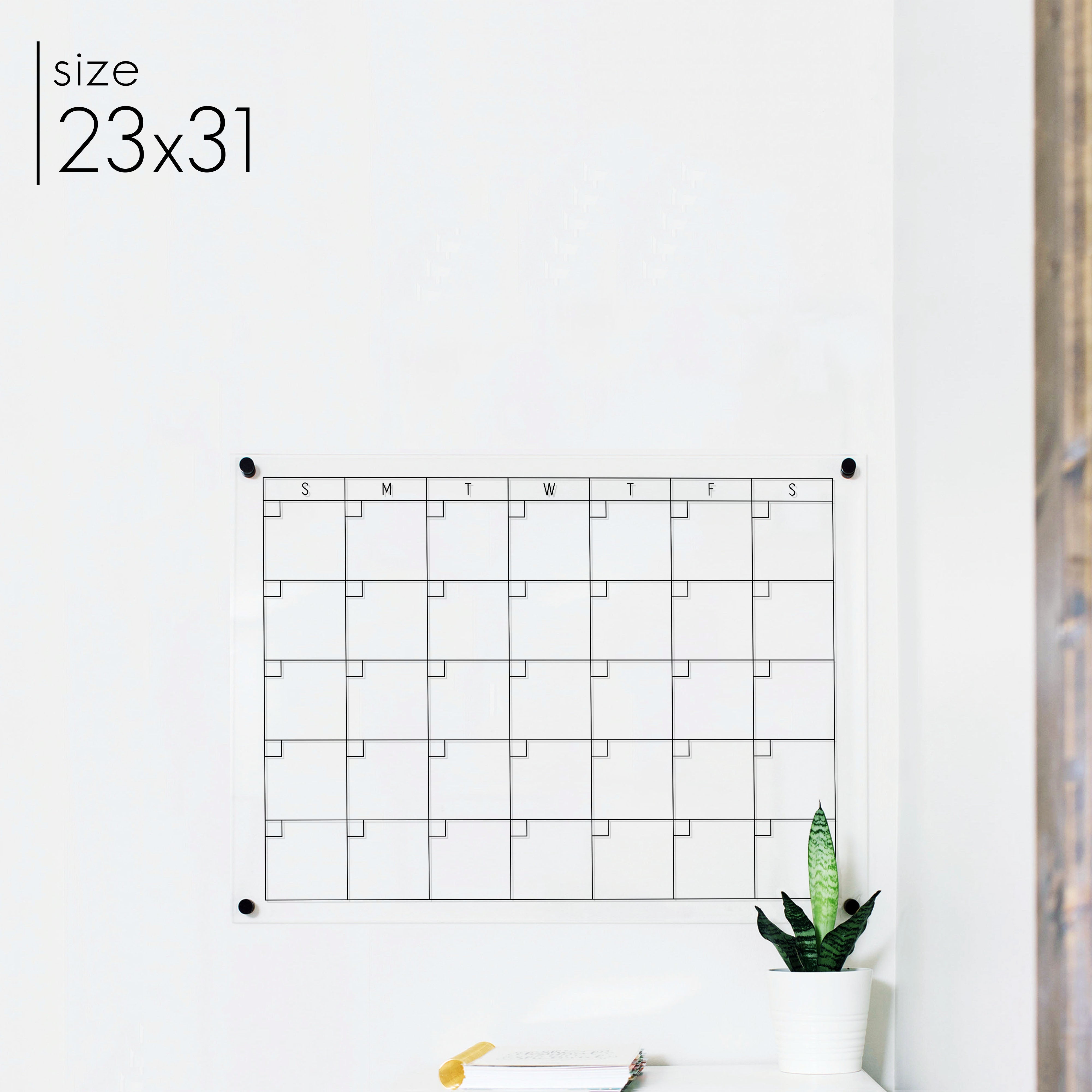 Monthly Acrylic Calendar | Horizontal Multi-Style