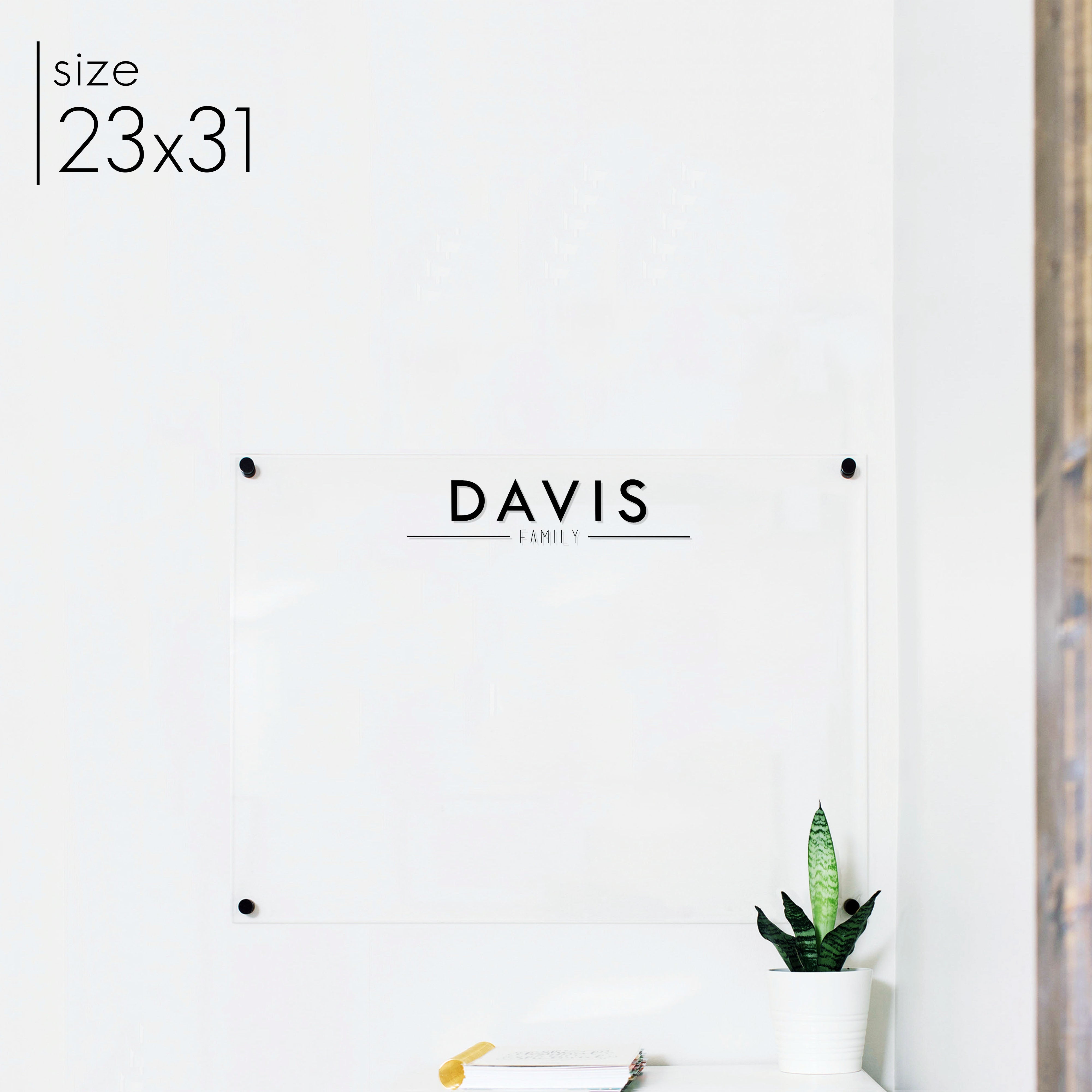 Large Acrylic Dry-erase Board | Horizontal Craig
