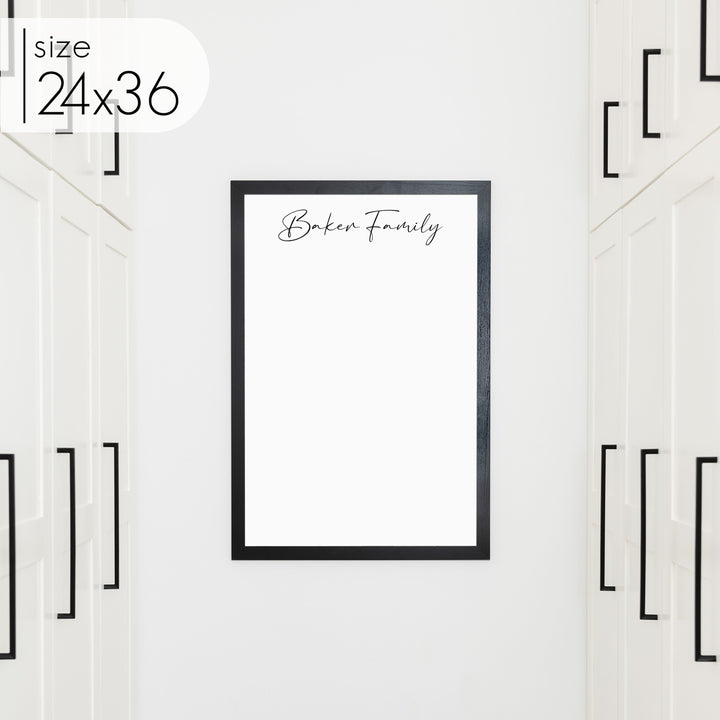 Large Framed Whiteboard | Vertical Pennington