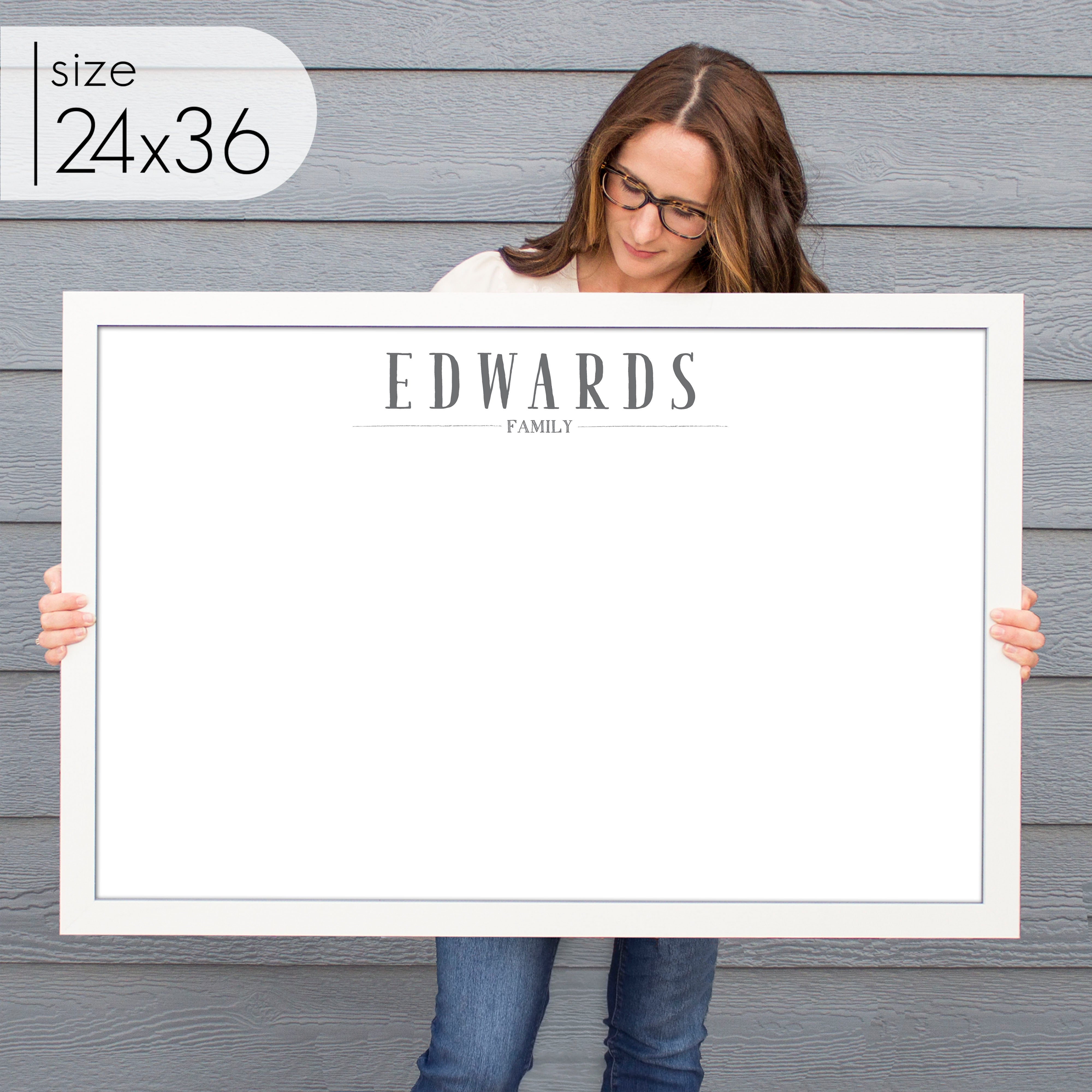 Large Framed Whiteboard | Horizontal Swanson