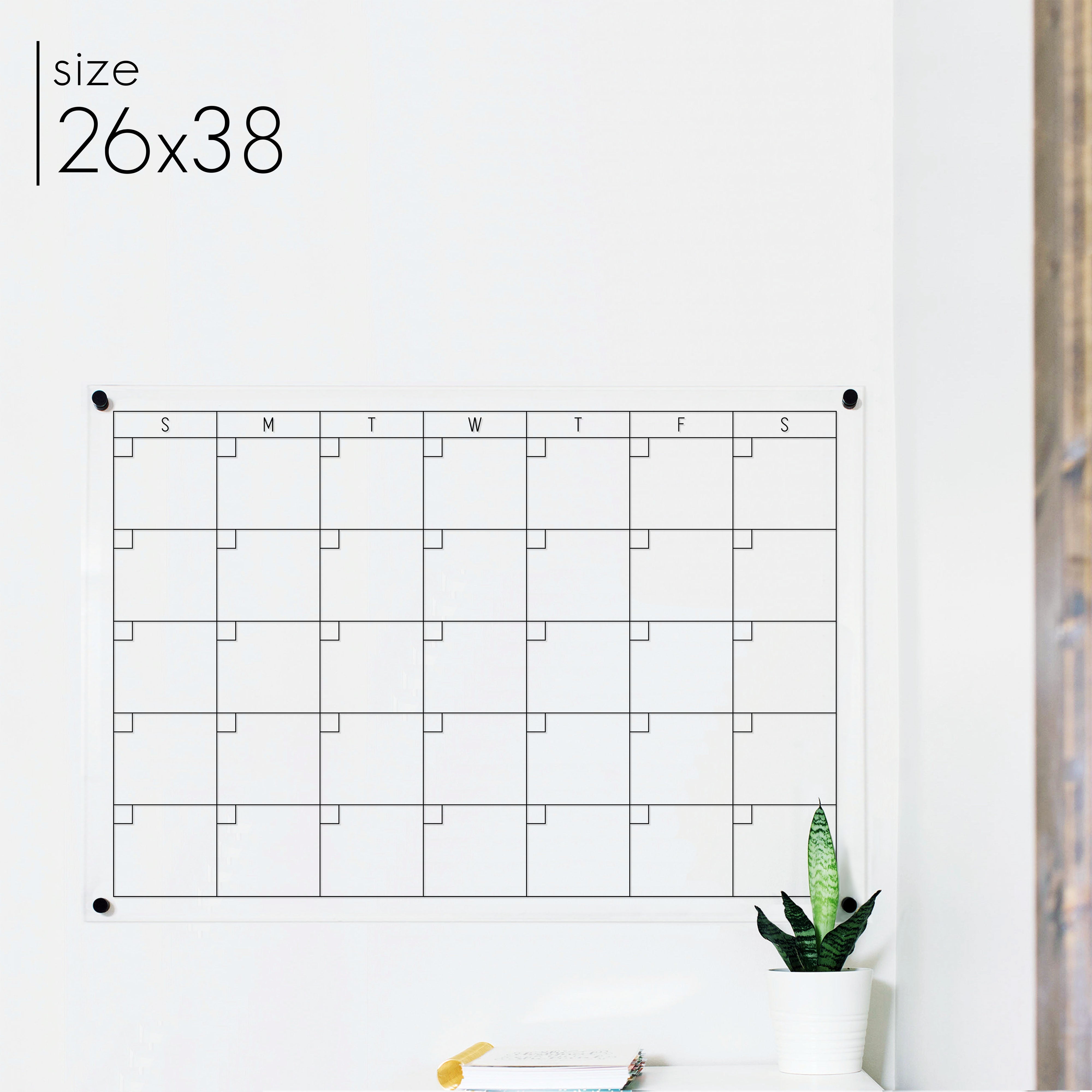 Monthly Acrylic Calendar | Horizontal Multi-Style