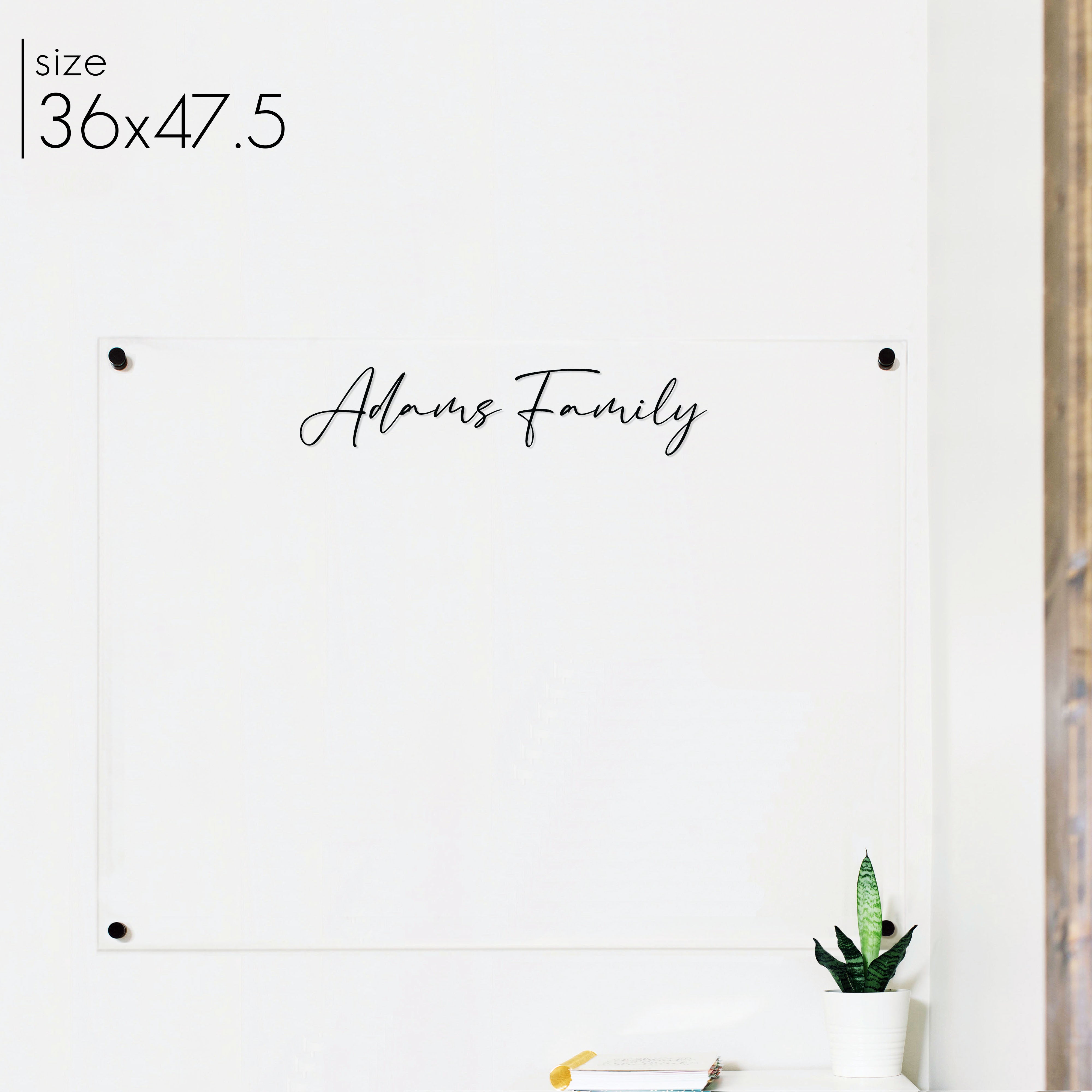 Large Acrylic Dry-erase Board | Horizontal Pennington