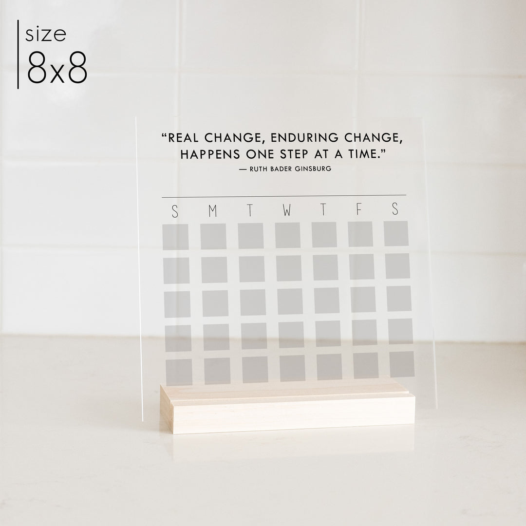 Custom Quote Acrylic Goal Tracker | Bold Style