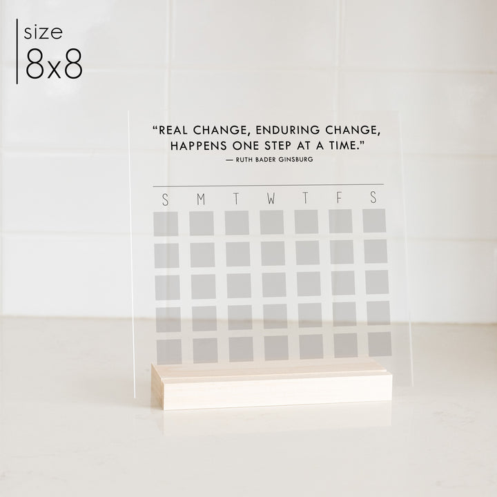 Custom Quote Acrylic Goal Tracker | Bold Style
