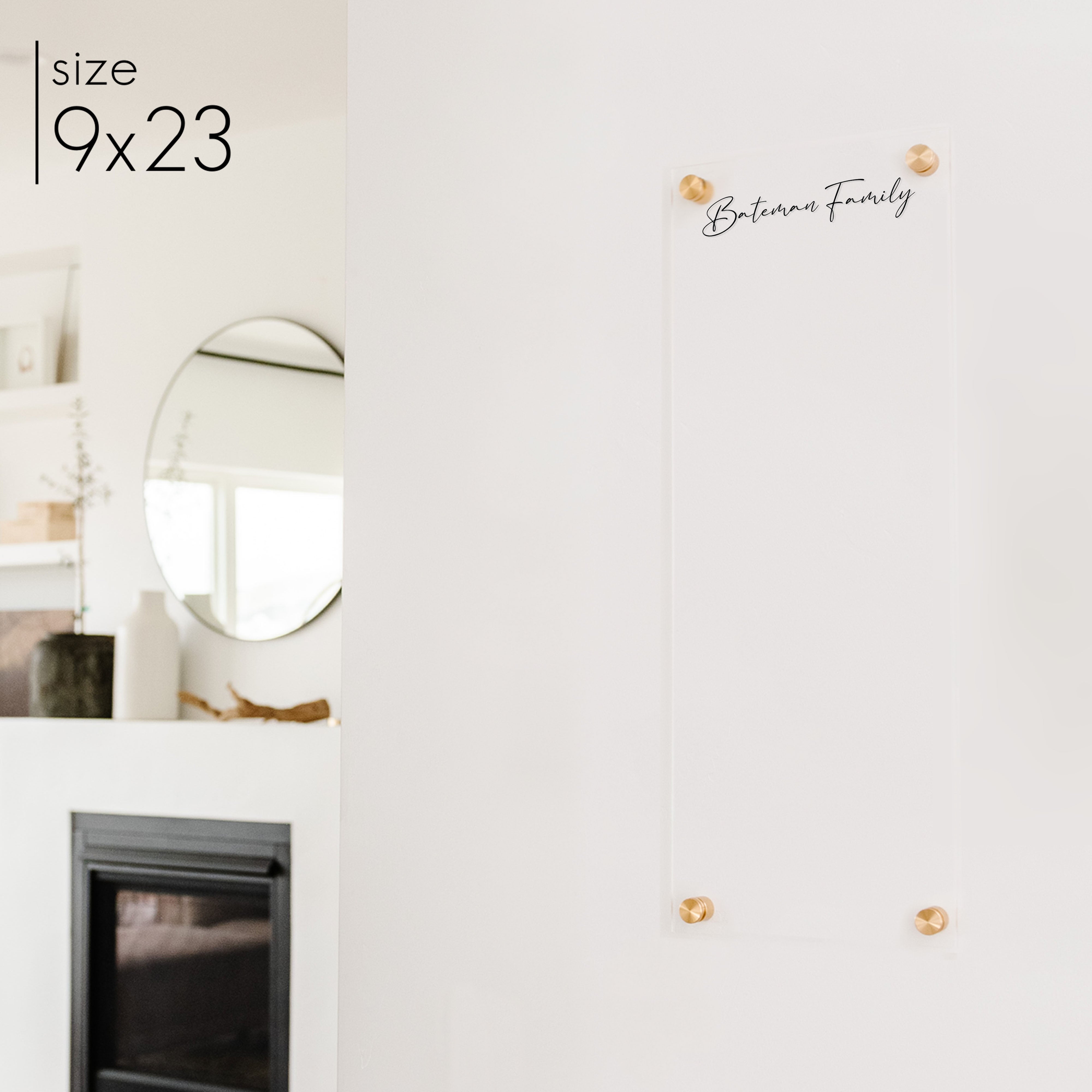 Slim Acrylic Dry-erase Board | Vertical Pennington