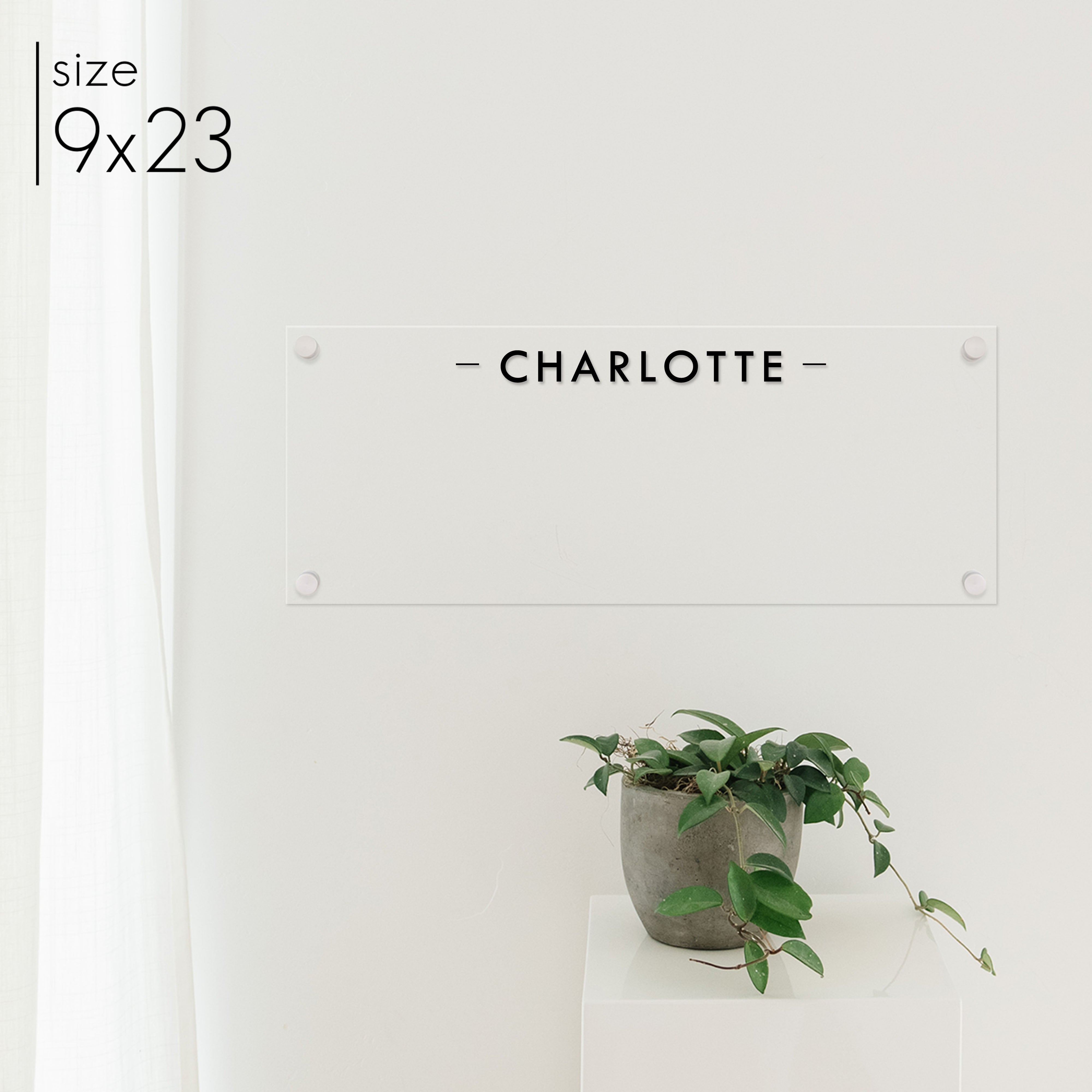 Slim Acrylic Dry-erase Board | Horizontal Craig