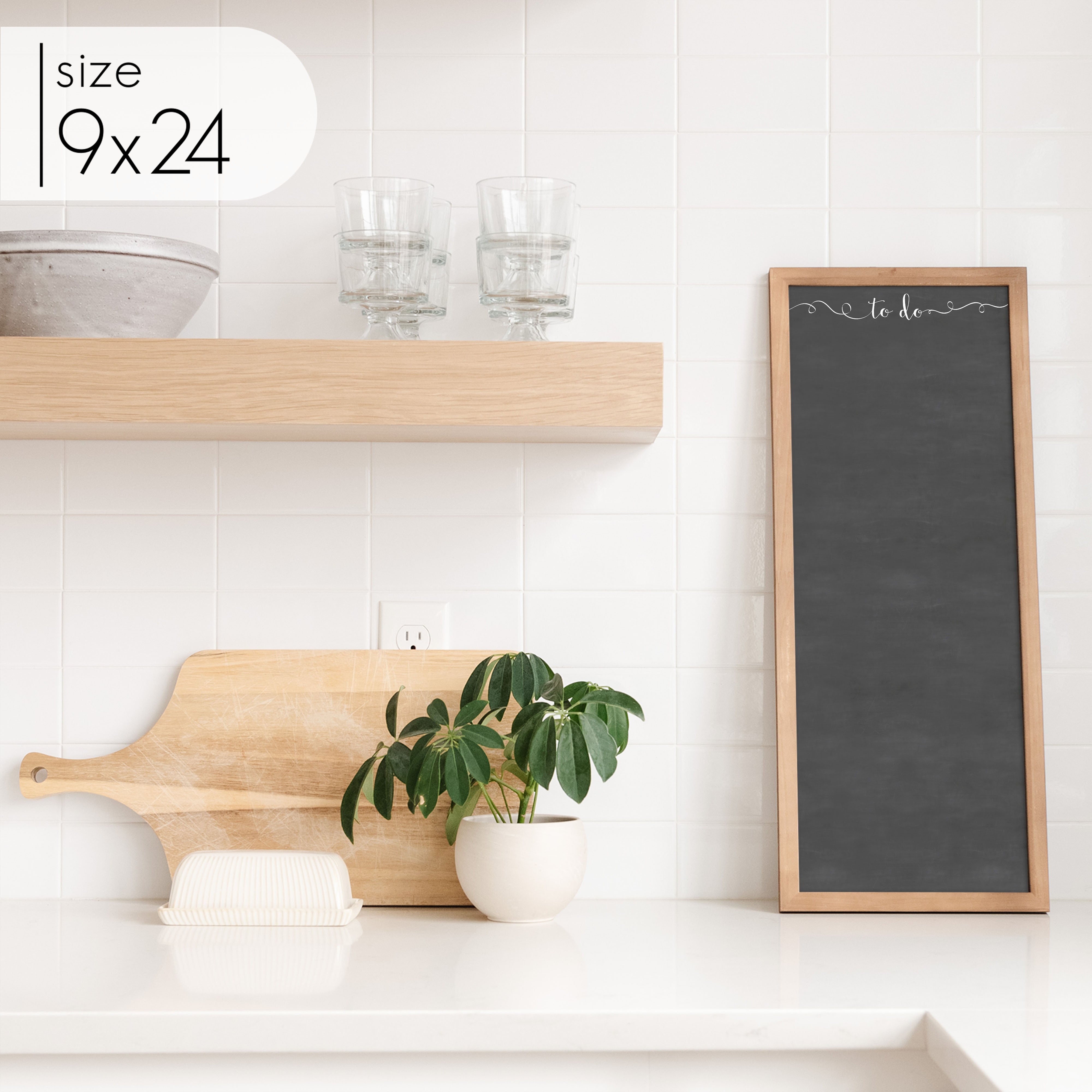 Slim Framed Chalkboard | Vertical Knope