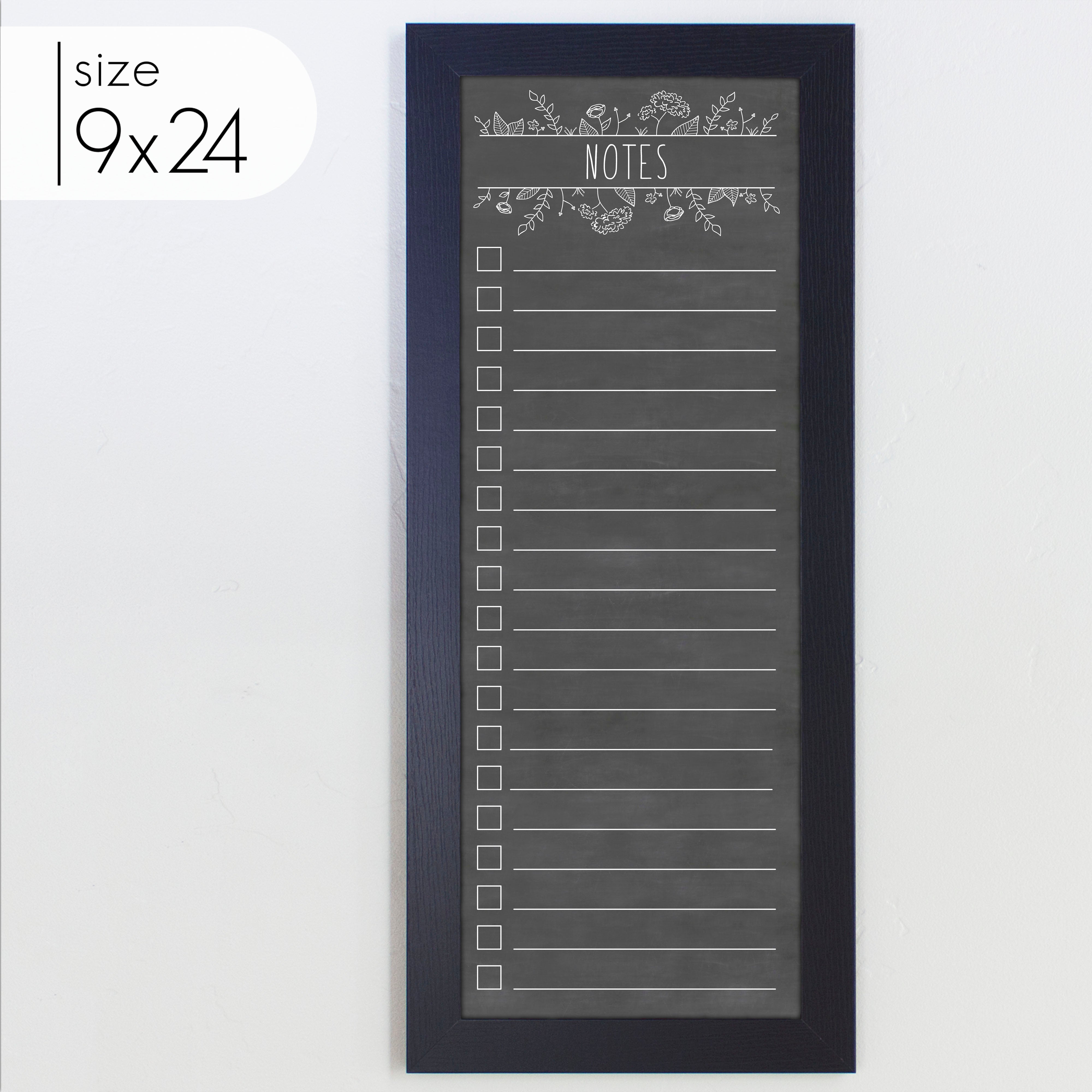 Slim Checklist Framed Chalkboard | Vertical Lucy