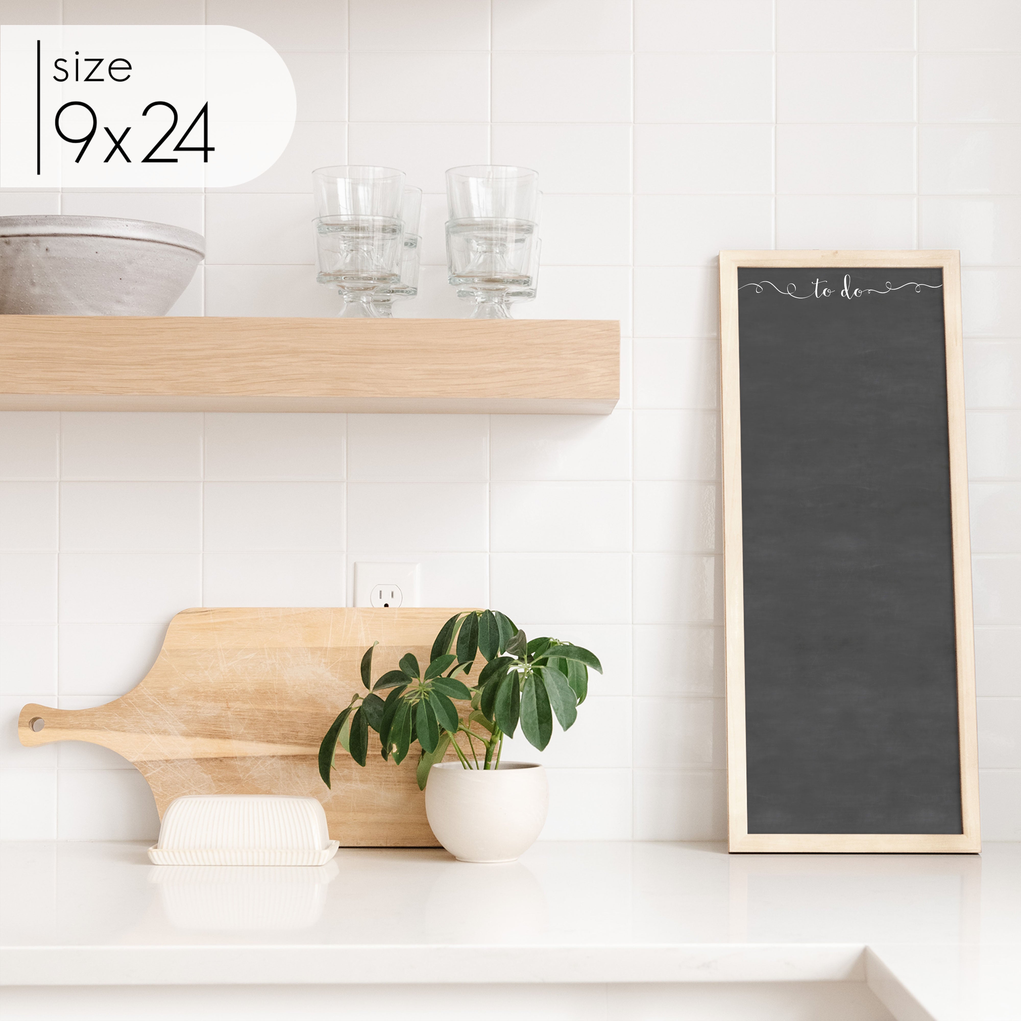 Slim Framed Chalkboard | Vertical Knope