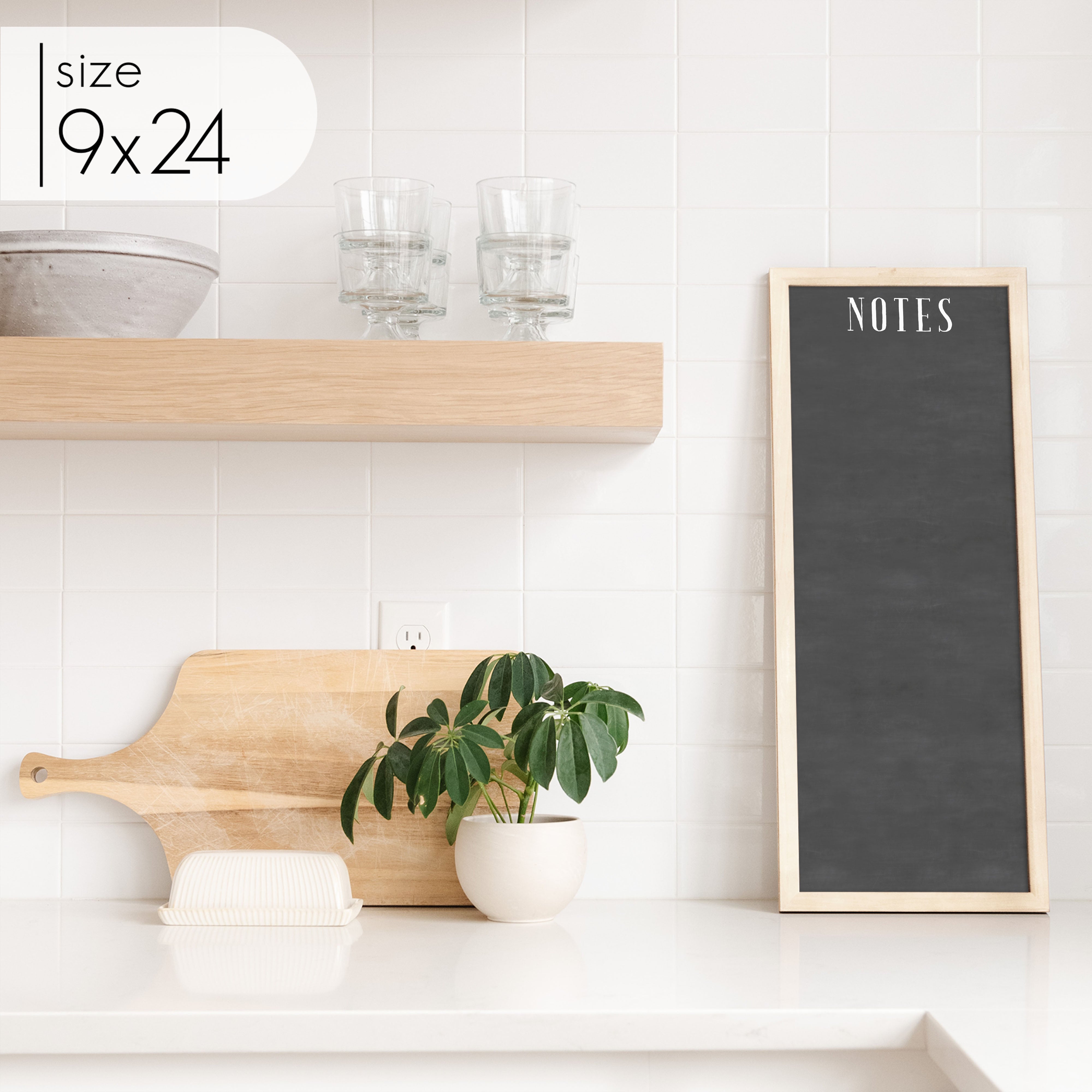 Slim Framed Chalkboard | Vertical Swanson